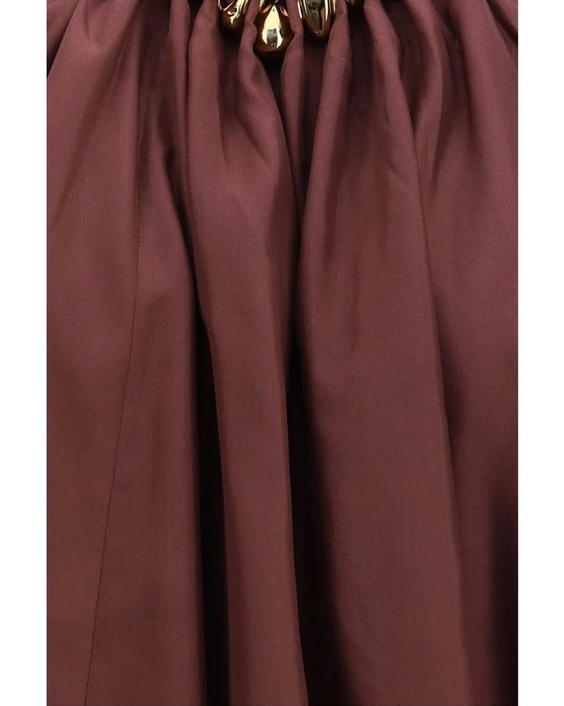 Zimmermann Silk Bordeaux Sleeveles T-shirt Glam Steals