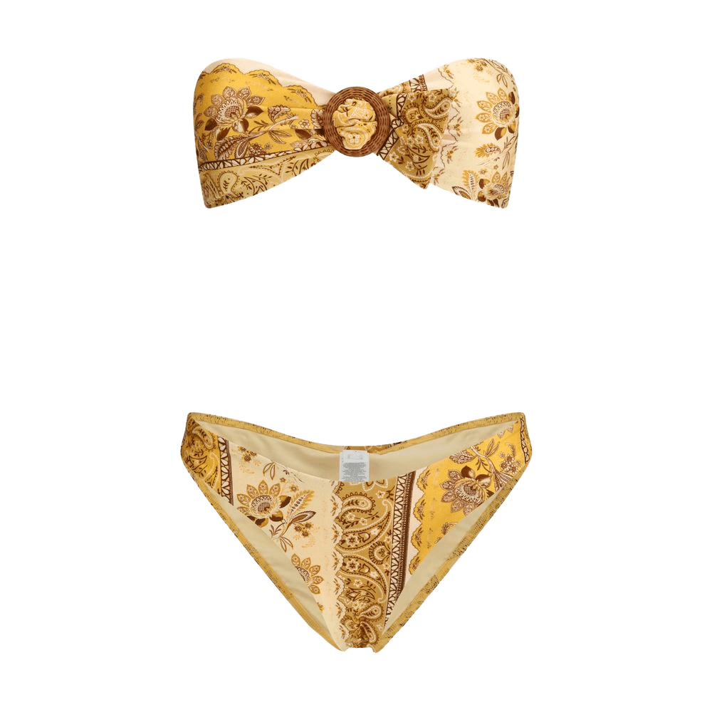Zimmermann Yellow Lycra Bikini Glam Steals