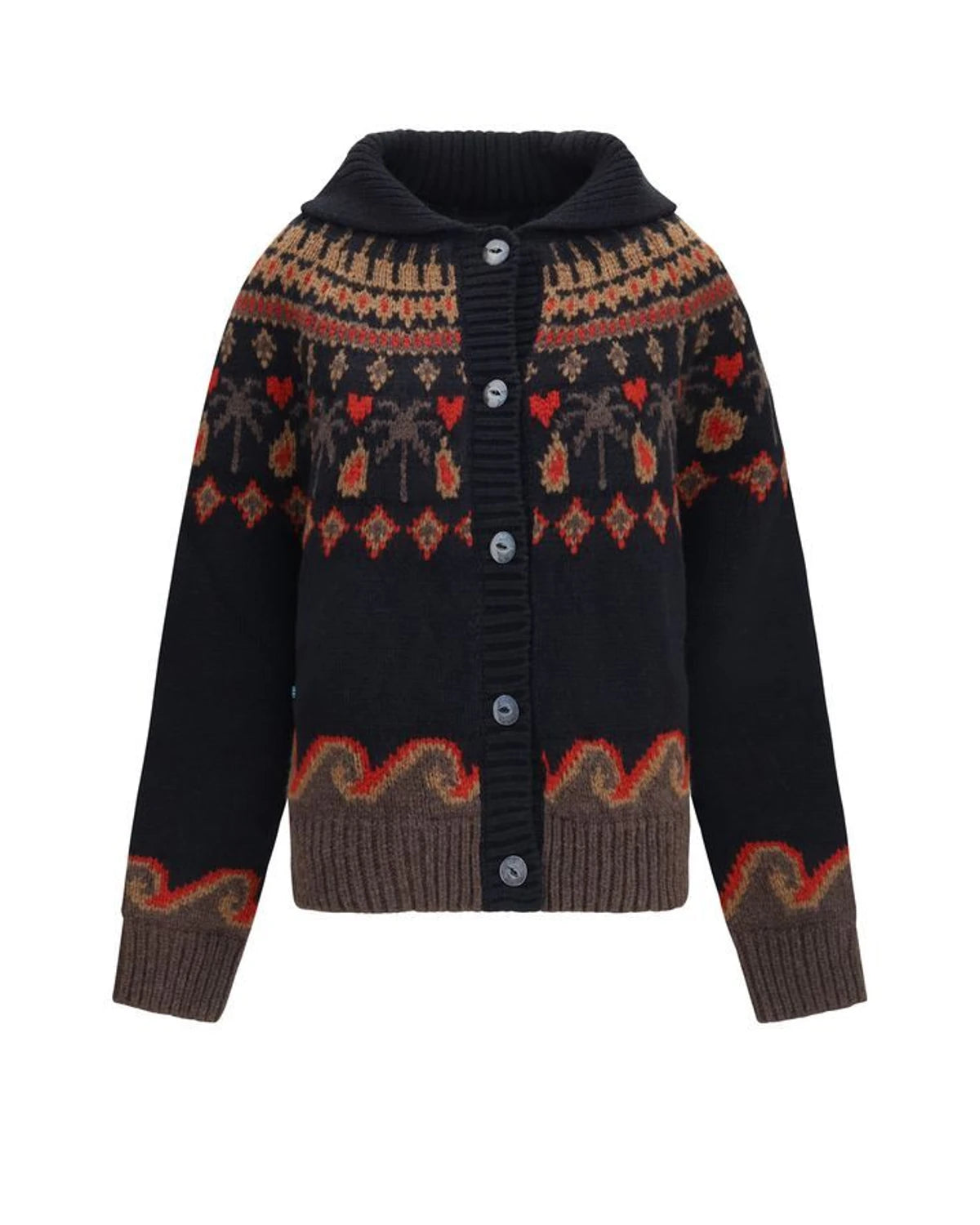Alanui Cardigan in multicolor, Fleece Wool