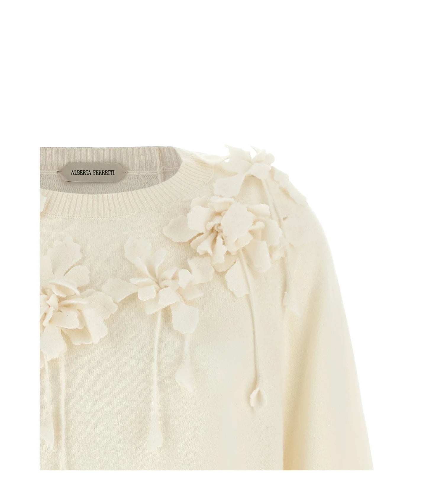 Alberta Ferretti Sweater in white, Virgin Wool — view 3