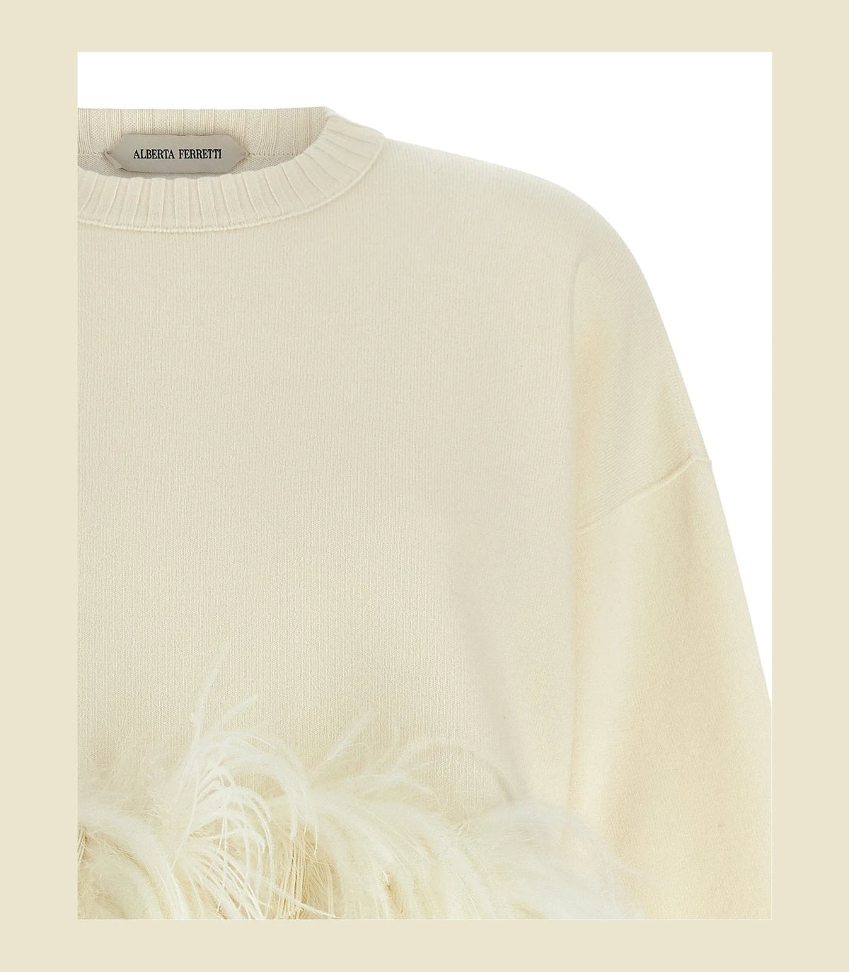 Alberta Ferretti Sweater in white, Virgin Wool — view 3