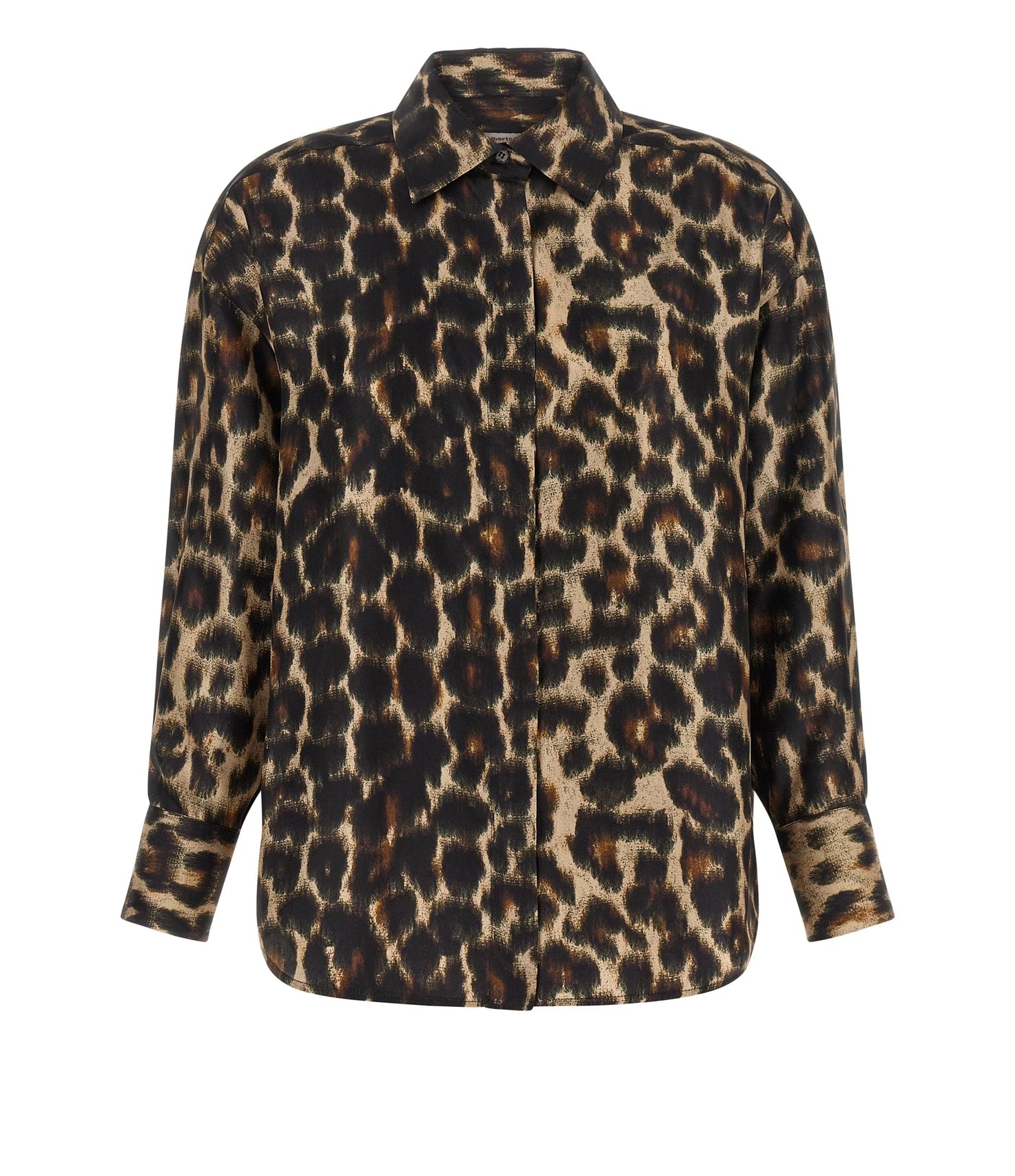 Alberto Biani Dress Shirt in brown, Silk