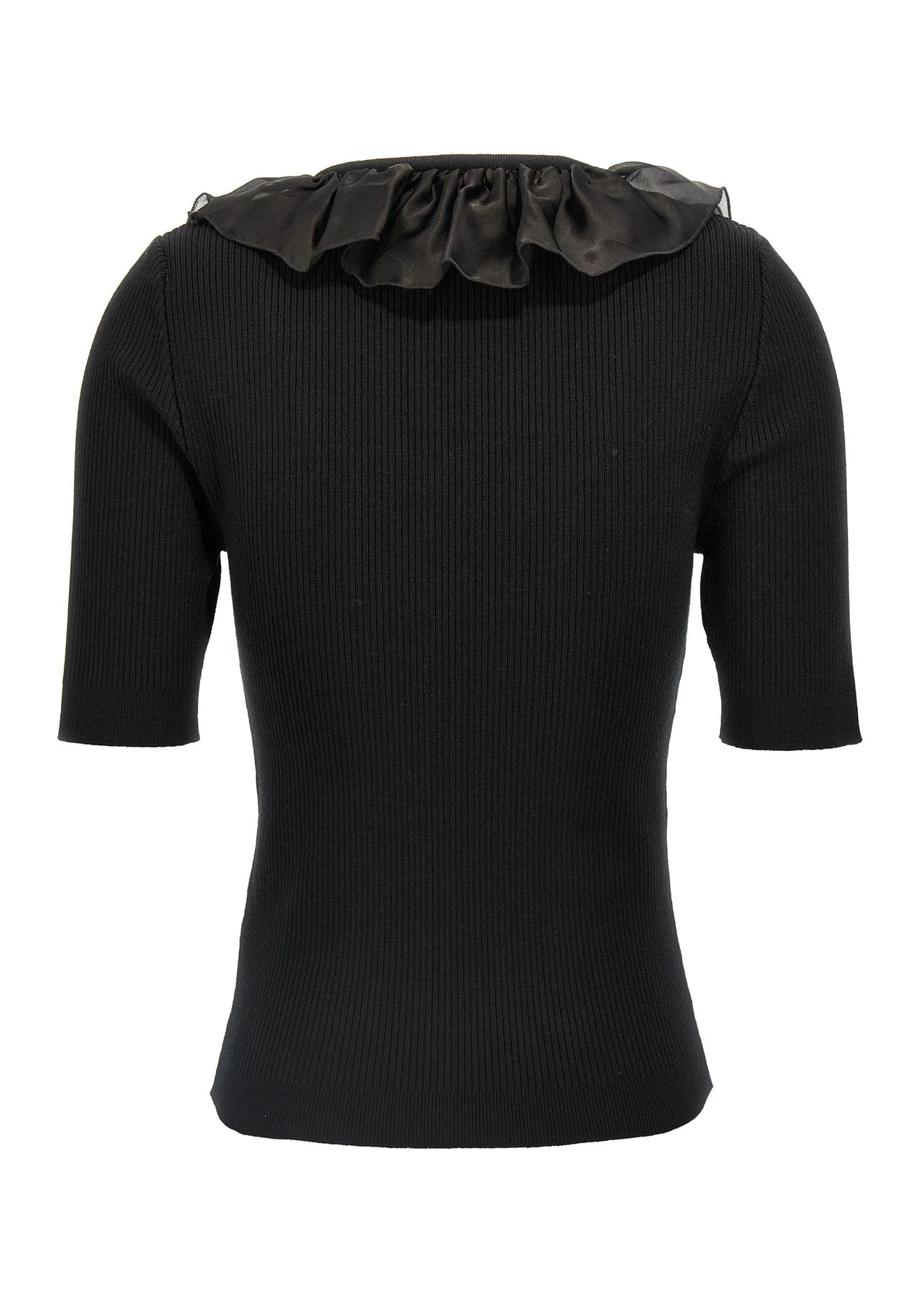 Alessandra Rich Blouse in black, Wool — view 2