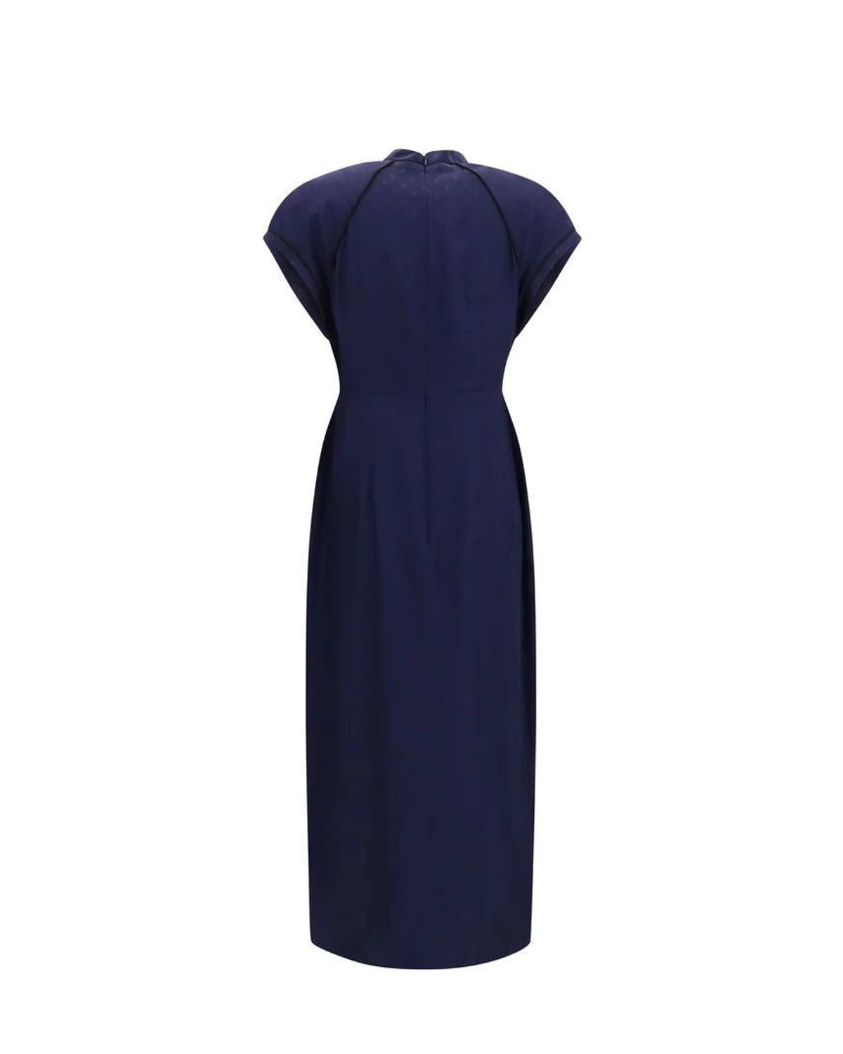 Alessandra Rich Dresse in navy, Silk β view 2