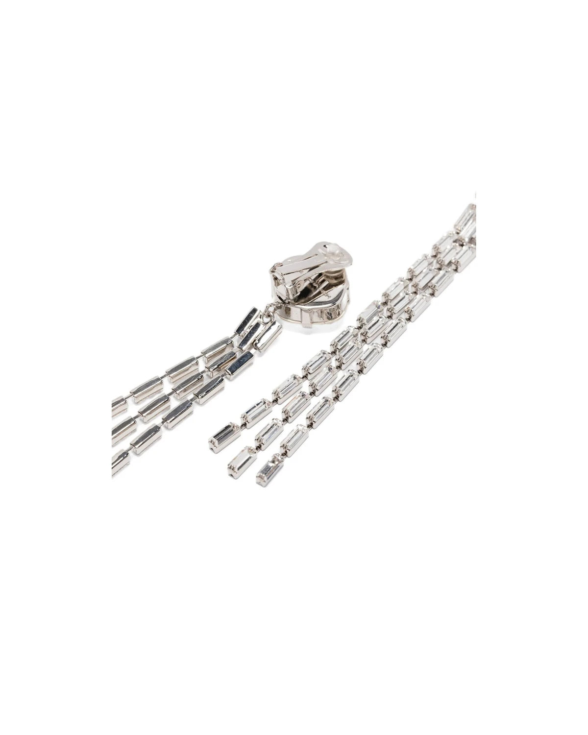 Alessandra Rich Earring in silver, Glass โ view 2
