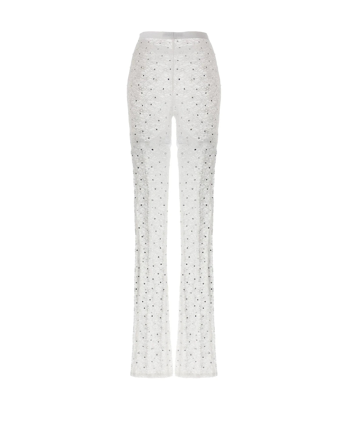 Alessandra Rich Legging in white, Polyamide — view 2