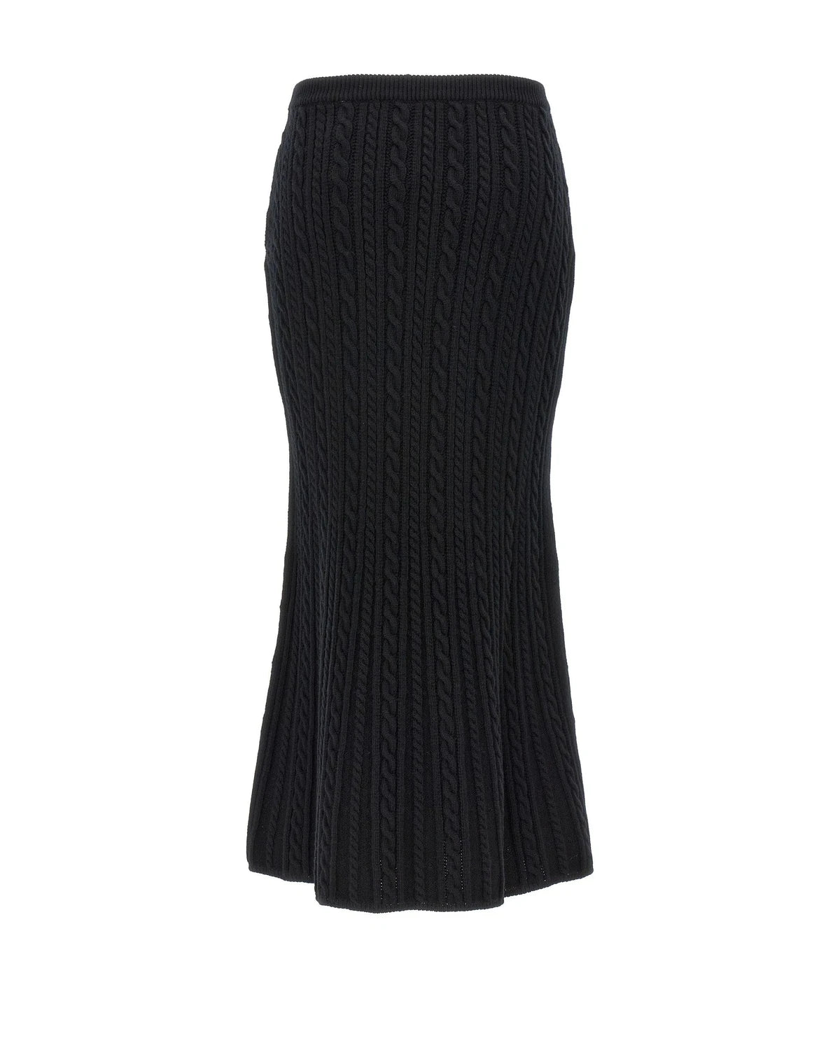 Alessandra Rich Skirt in black, Wool — view 2