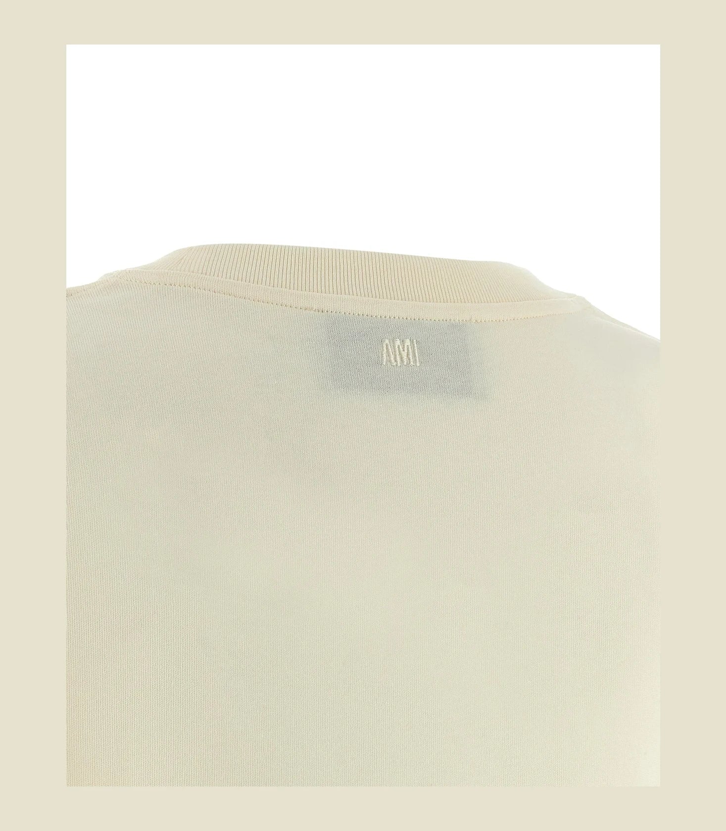 Ami Paris T-Shirt in beige, Cotton — view 4