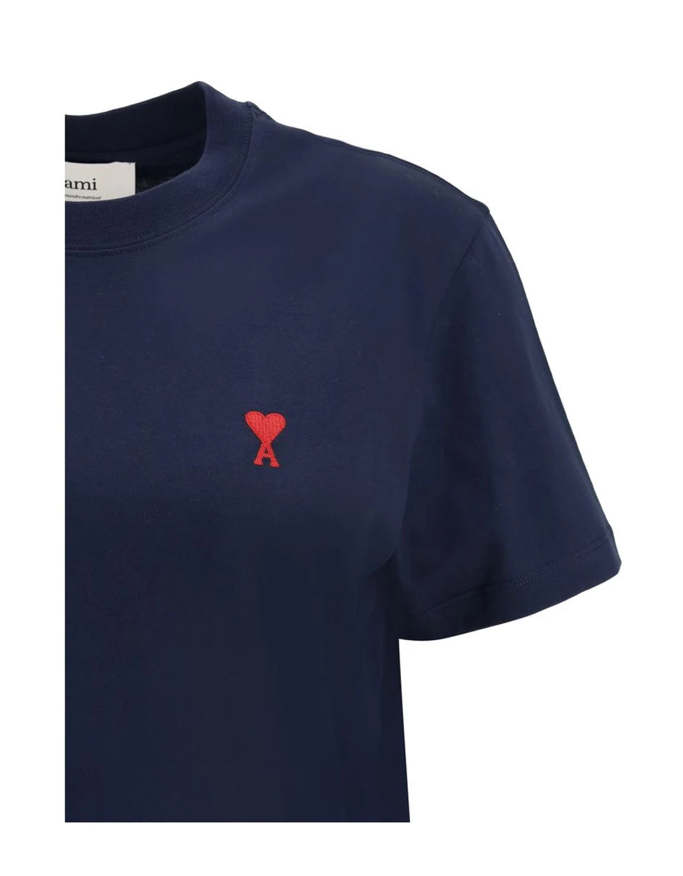 Ami Paris T-Shirt in blue, Cotton — view 3
