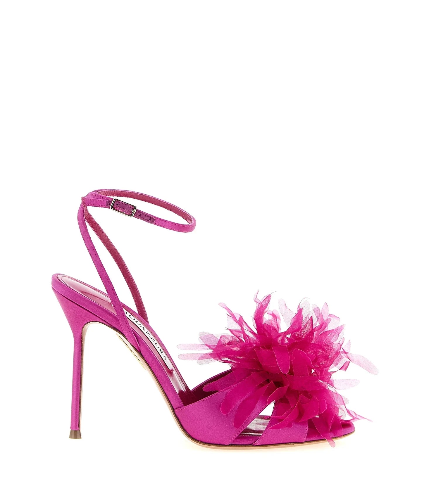Aquazzura Textile Pink Stiletto Sandals