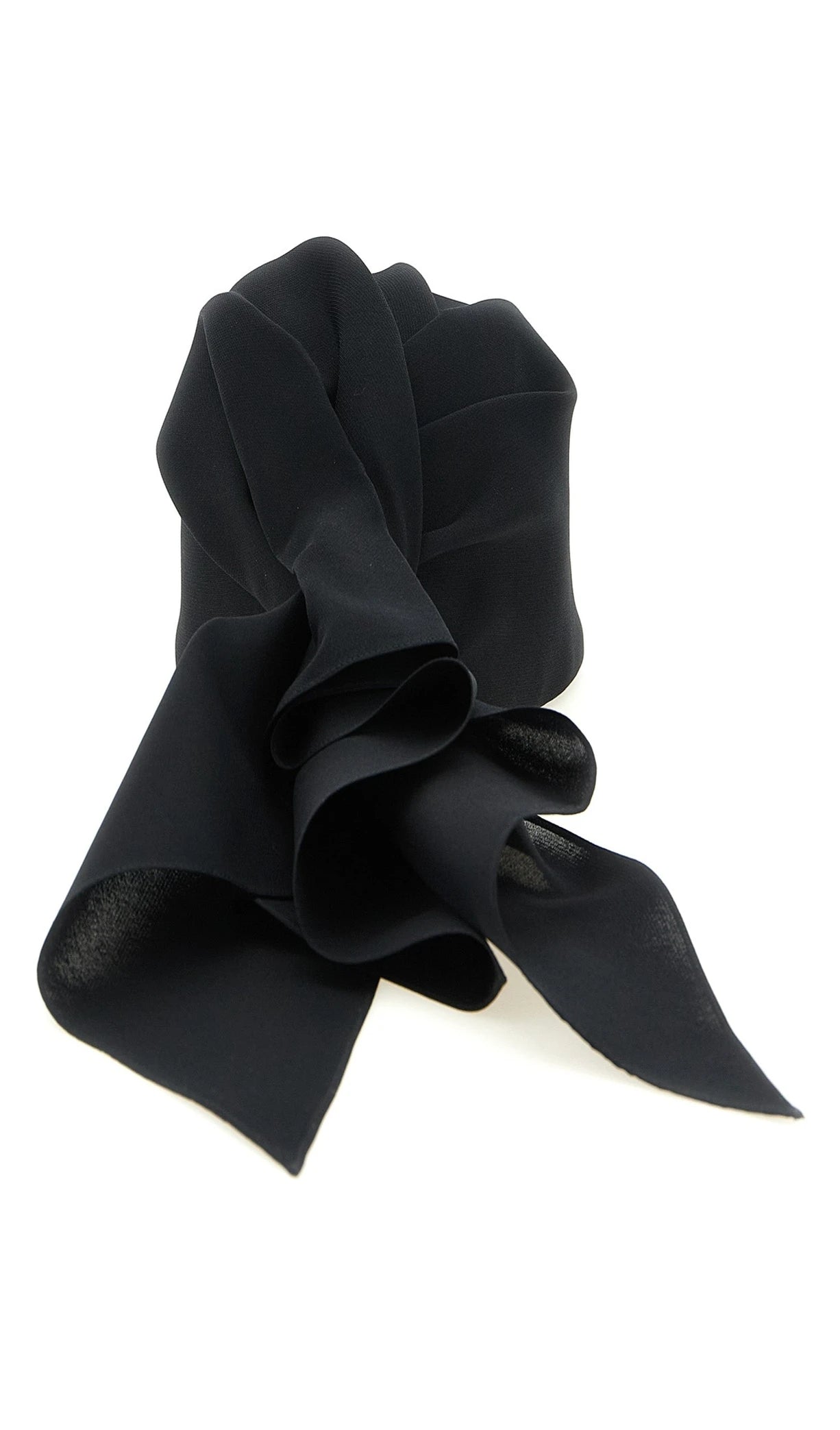 Balenciaga Baseball Cap in black, Silk — view 3