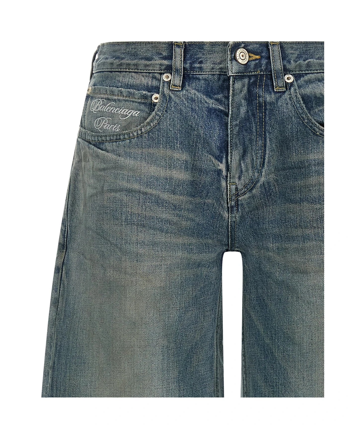 Balenciaga Jean in blue, Cotton — view 3