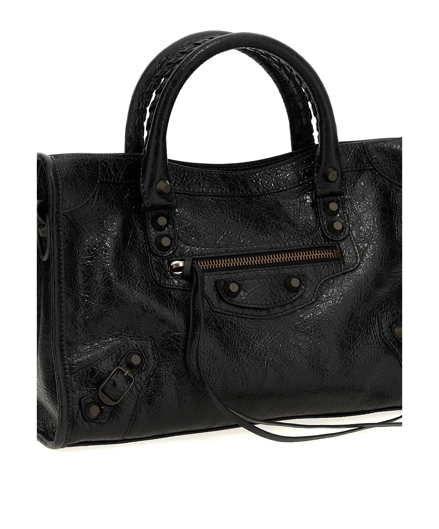 Balenciaga Satchel Bag in black, Lamb Leather — view 3
