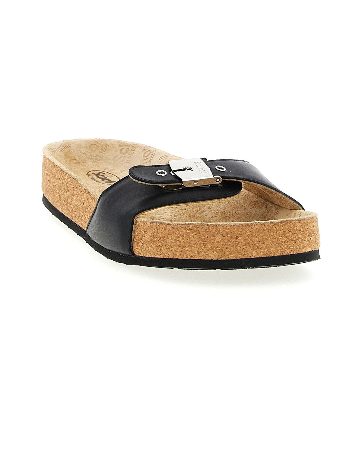 Balenciaga Slides in black, Calfskin Leather — view 2