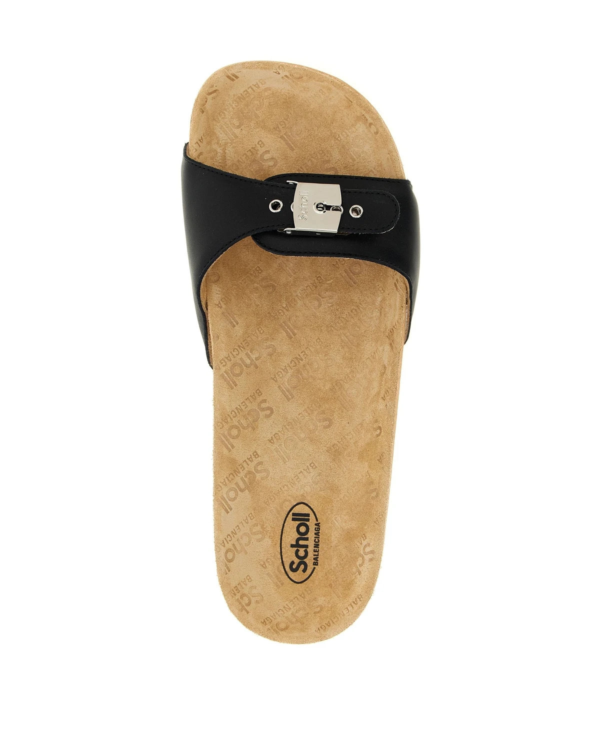 Balenciaga Slides in black, Calfskin Leather — view 4
