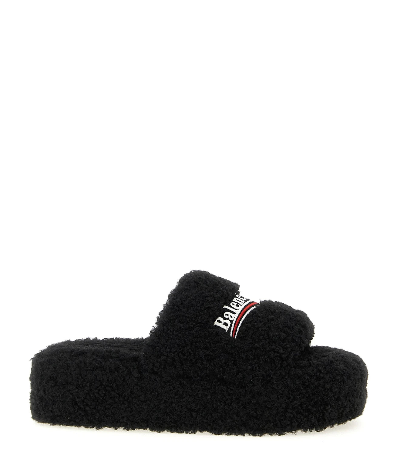 Balenciaga Slides in black, Polyester