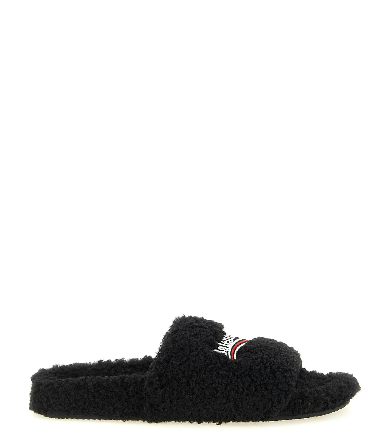 Balenciaga Slides in black, Polyester