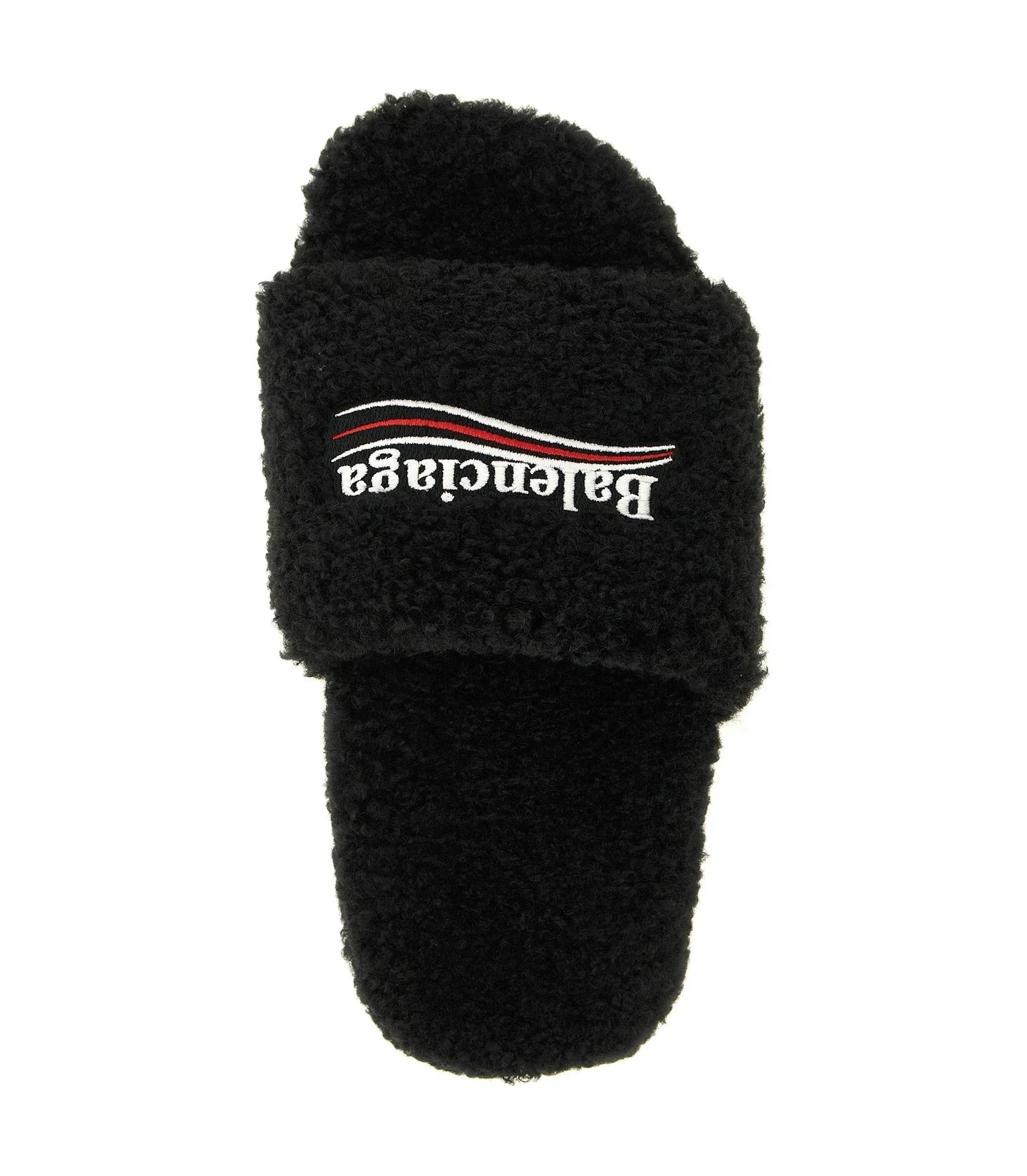 Balenciaga Slides in black, Polyester — view 4