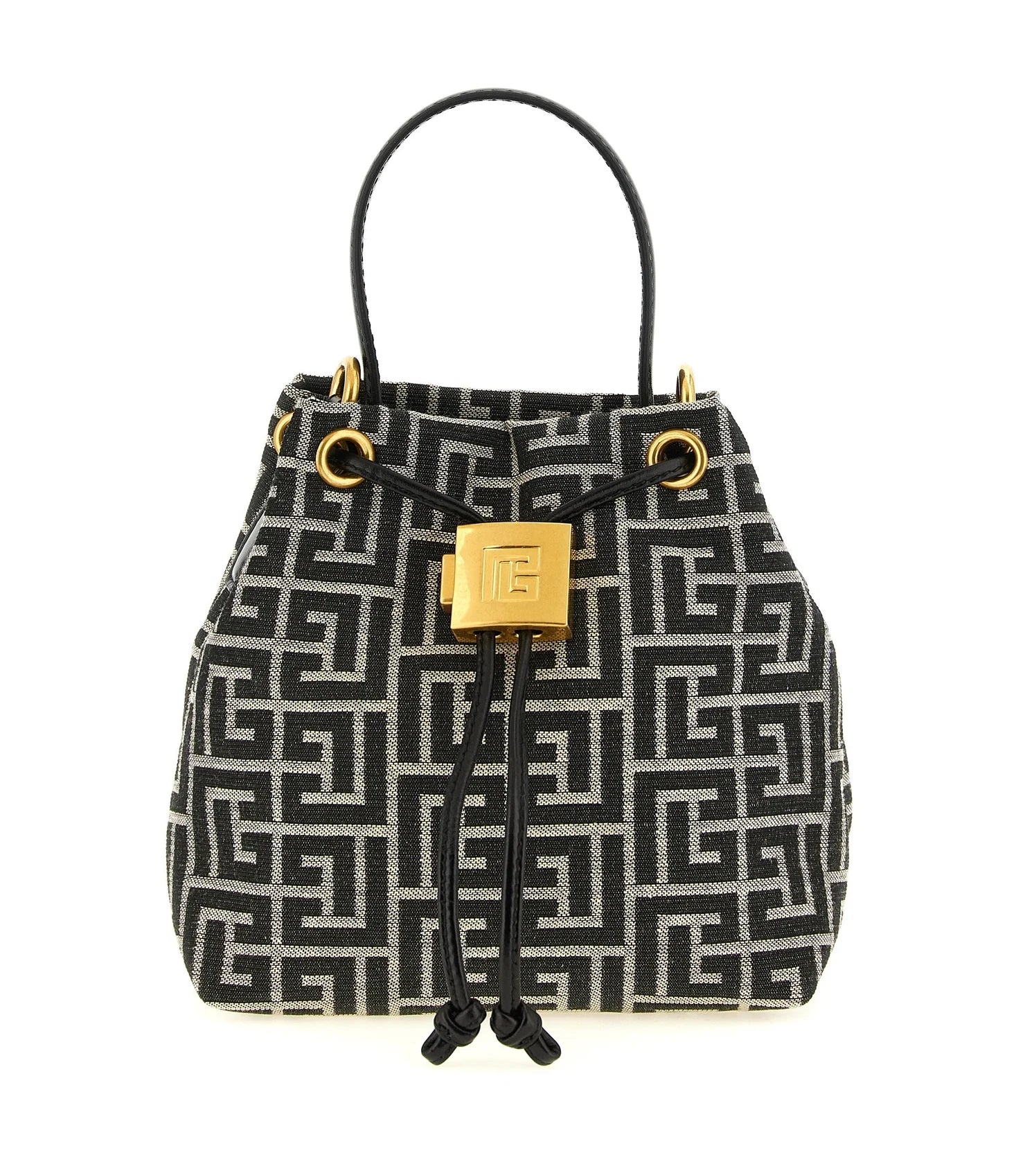 Balmain Bucket Bag in black, Polyester
