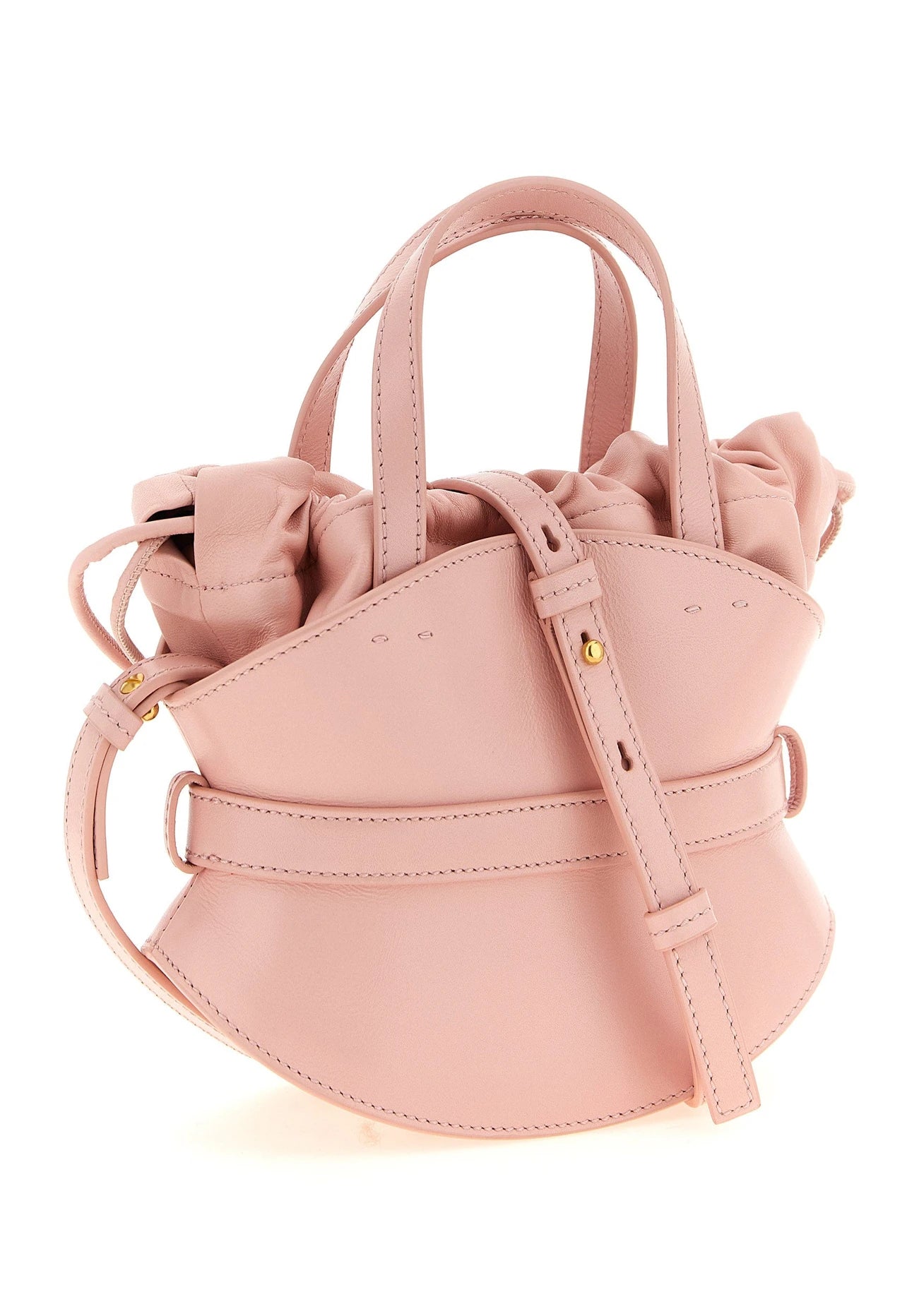 Balmain Bucket Bag in pink, Calfskin Leather — view 2