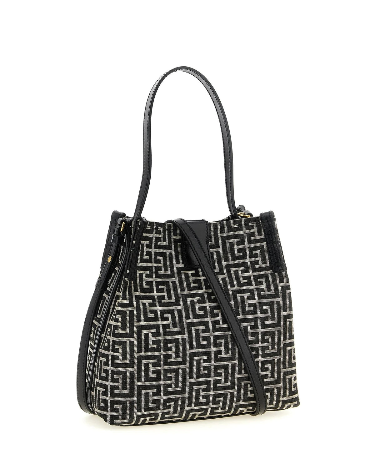 Balmain Shoulder Bag in black, Cotton — view 2