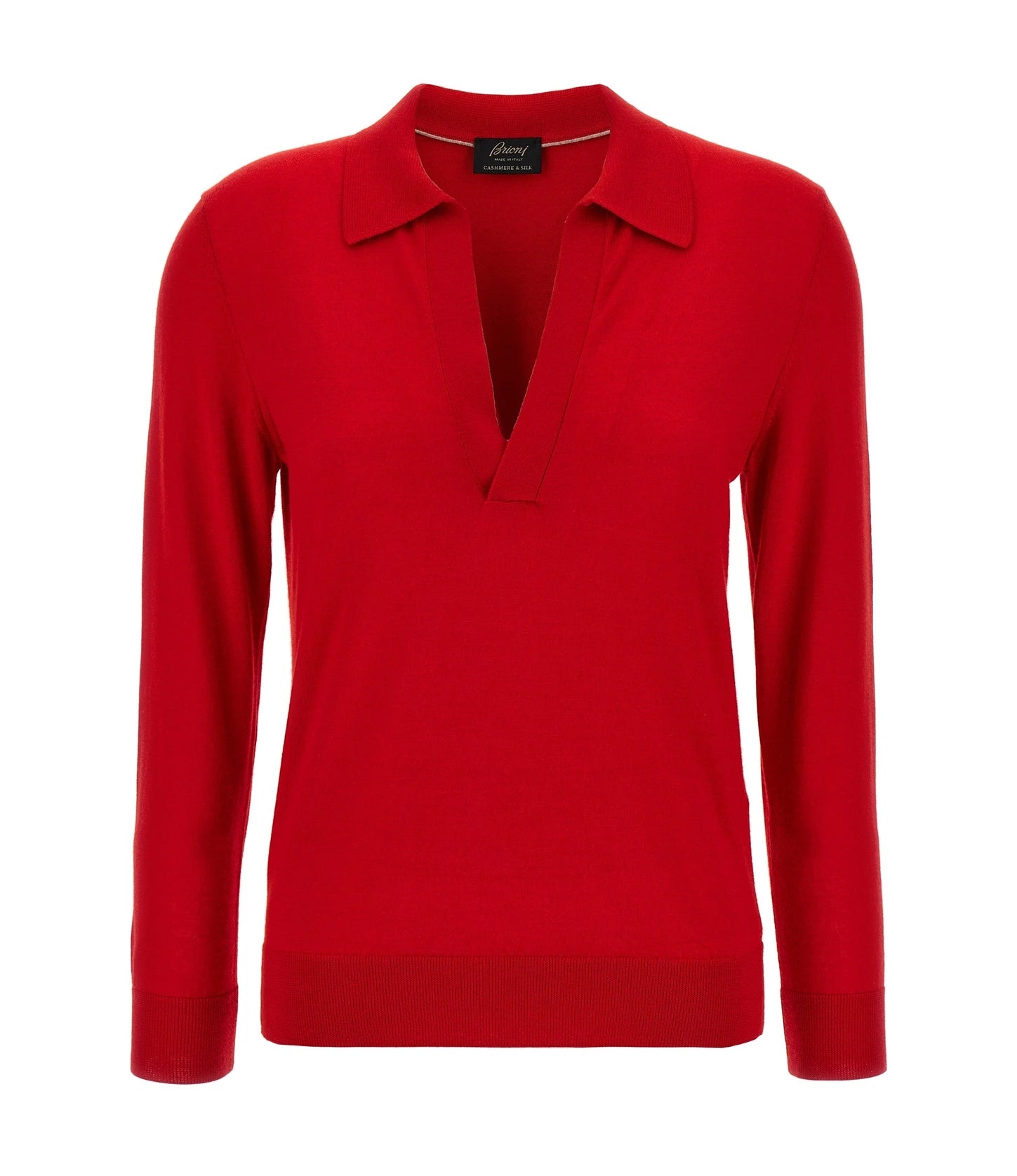 Brioni Polo in red, Cashmere