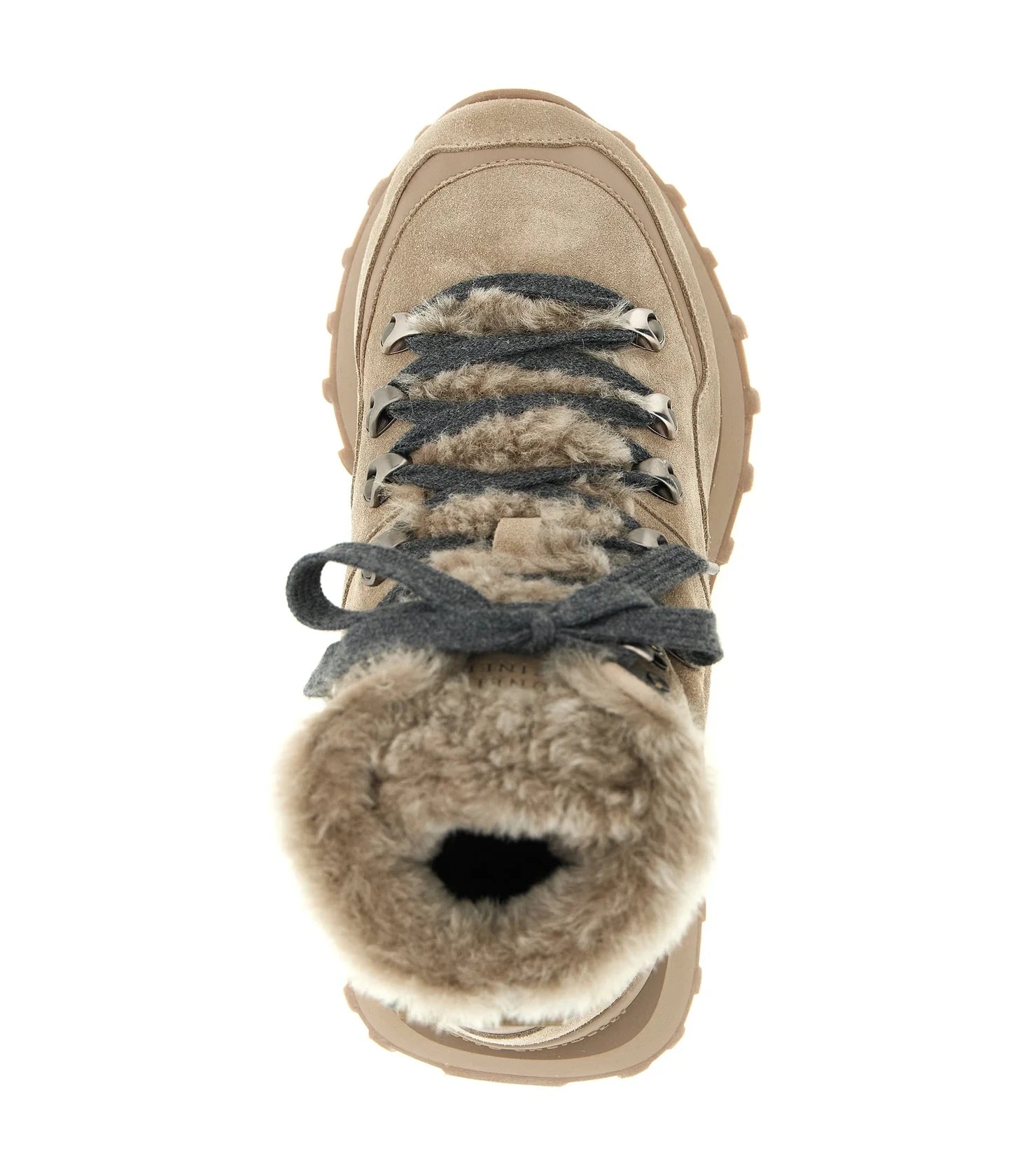 Brunello Cucinelli Ankle Boots in beige, Calfskin Leather — view 4