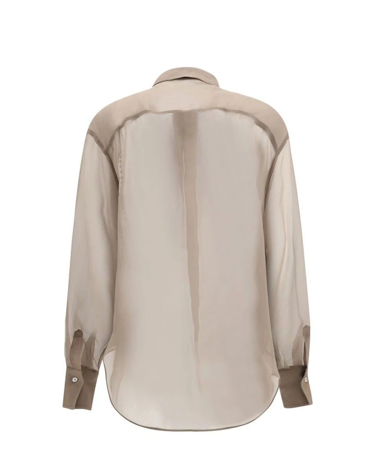 Brunello Cucinelli Blouse in beige, Silk — view 2