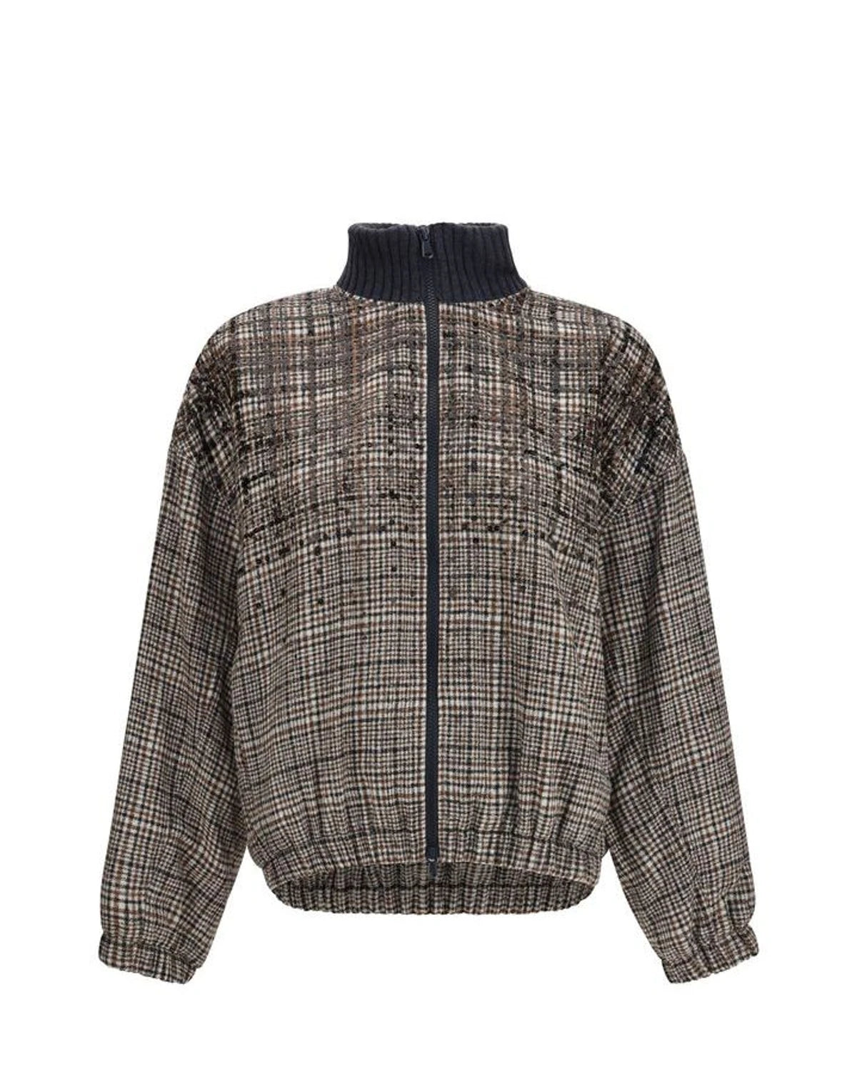 Brunello Cucinelli Bomber Jacket in beige, Polyamide