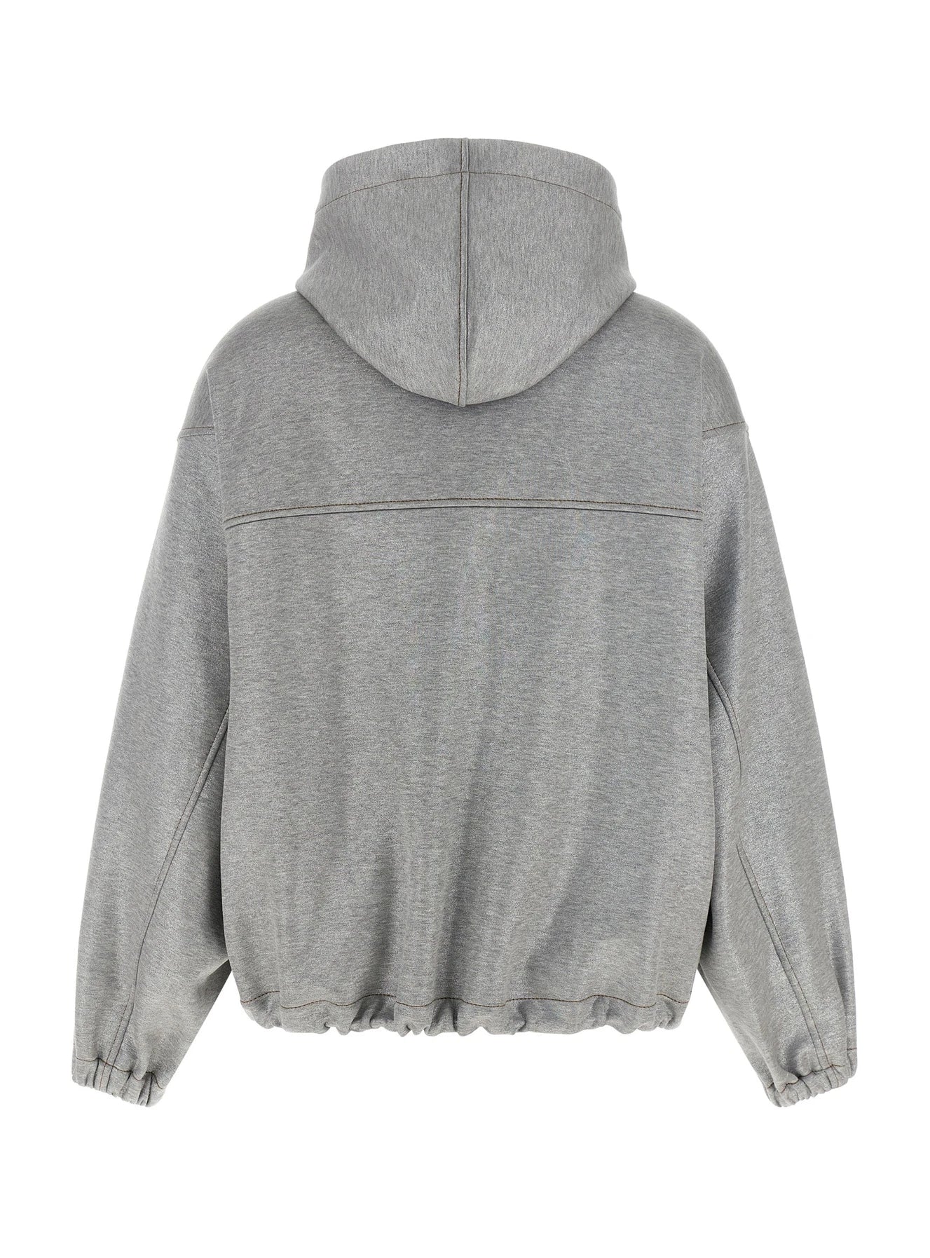 Brunello Cucinelli Bomber Jacket in silver, Cotton — view 2