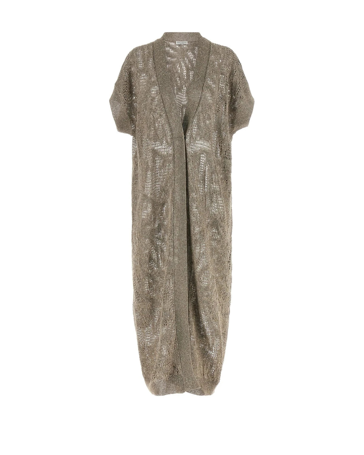 Brunello Cucinelli Cardigan in brown, Linen