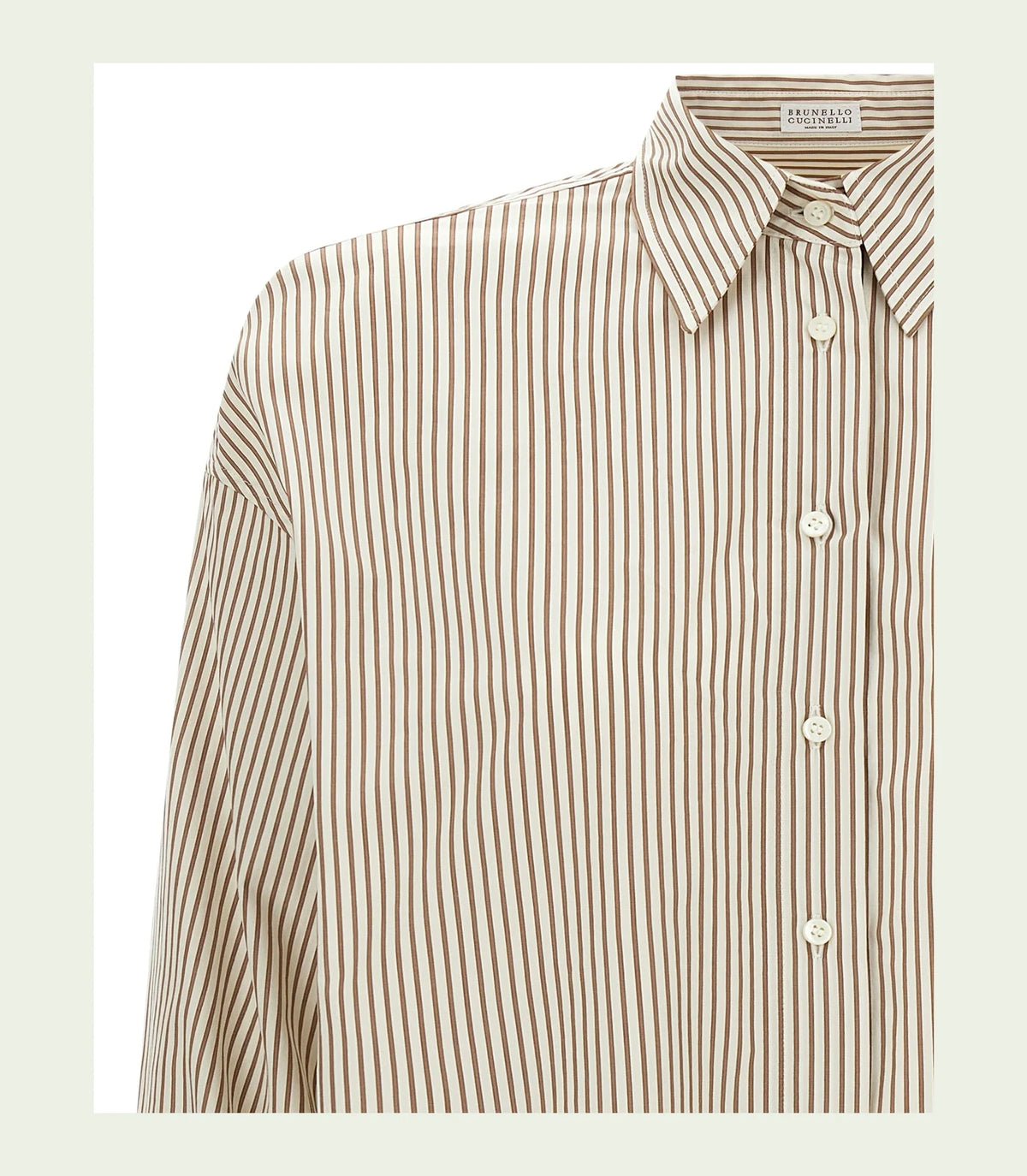 Brunello Cucinelli Dress Shirt in beige, Cotton — view 3