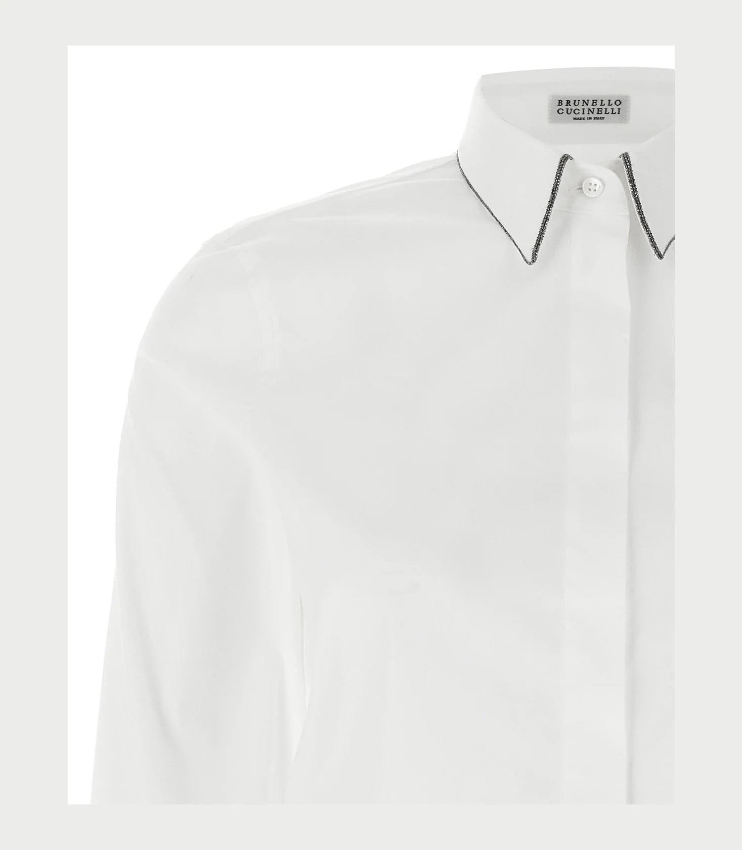Brunello Cucinelli Dress Shirt in white, Cotton — view 3