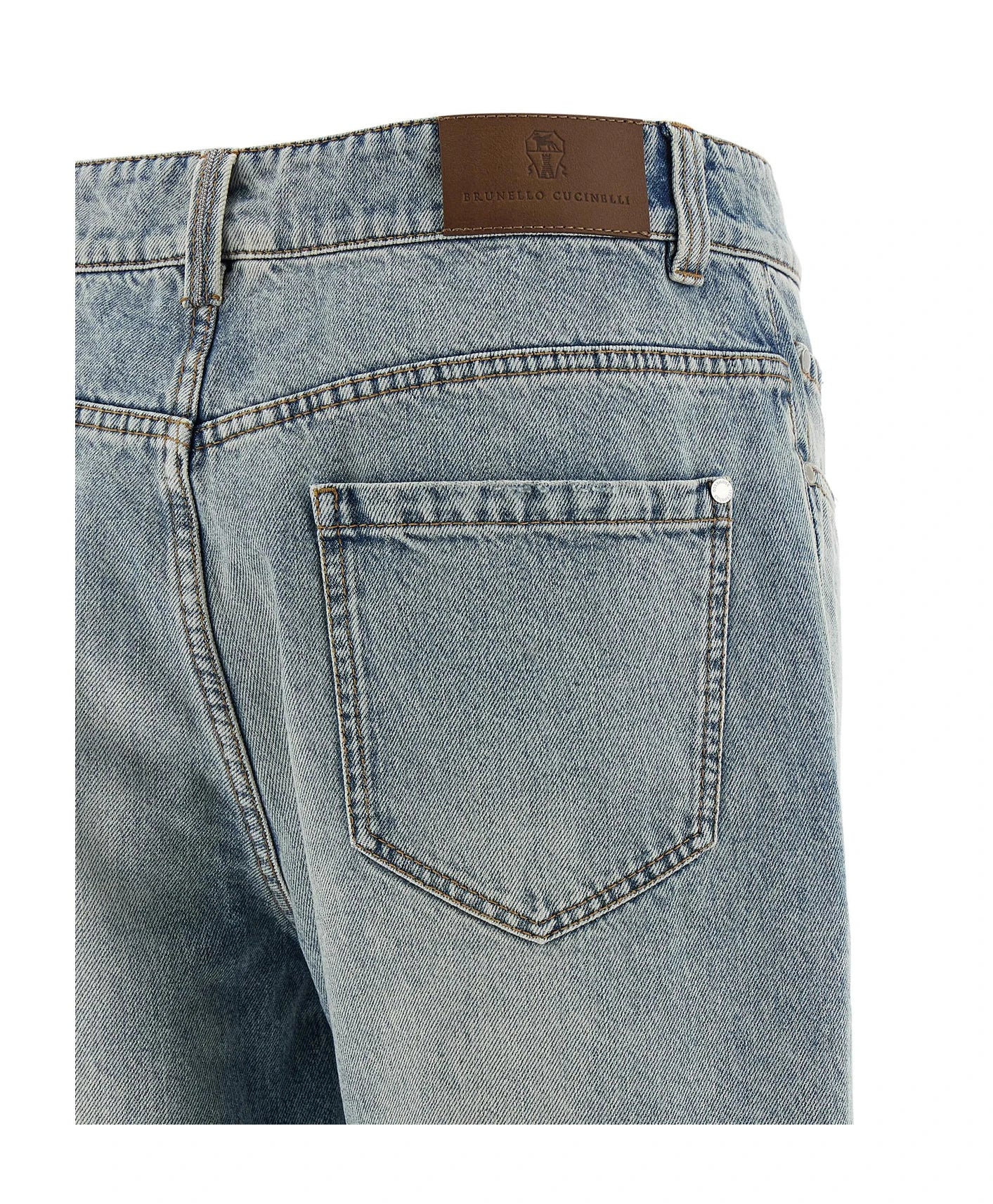 Brunello Cucinelli Jean in blue, Cotton — view 4
