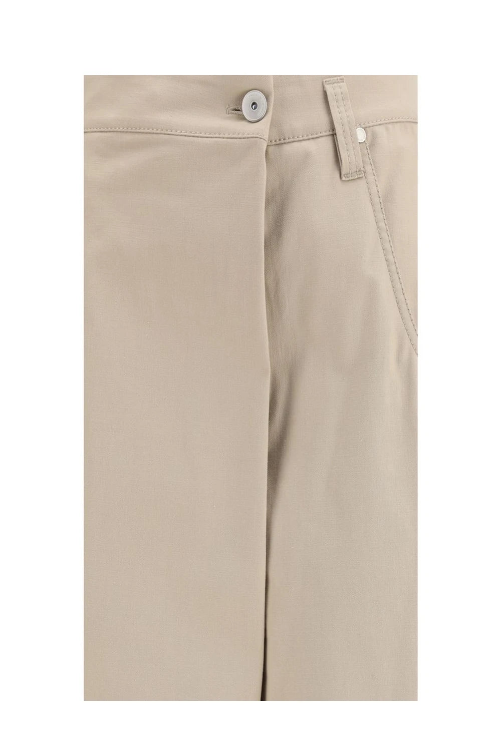 Brunello Cucinelli Palazzo Pant in beige, Cotton — view 3