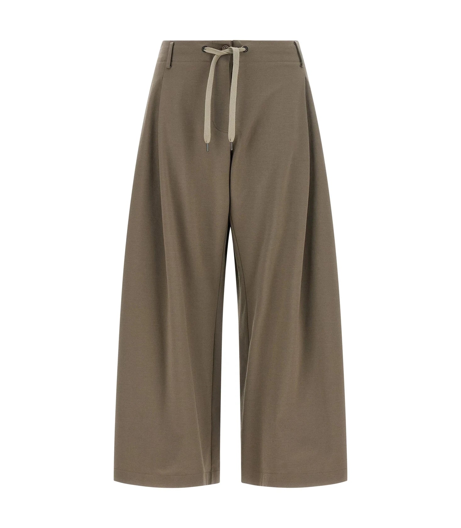 Brunello Cucinelli Palazzo Pant in gray, Cotton