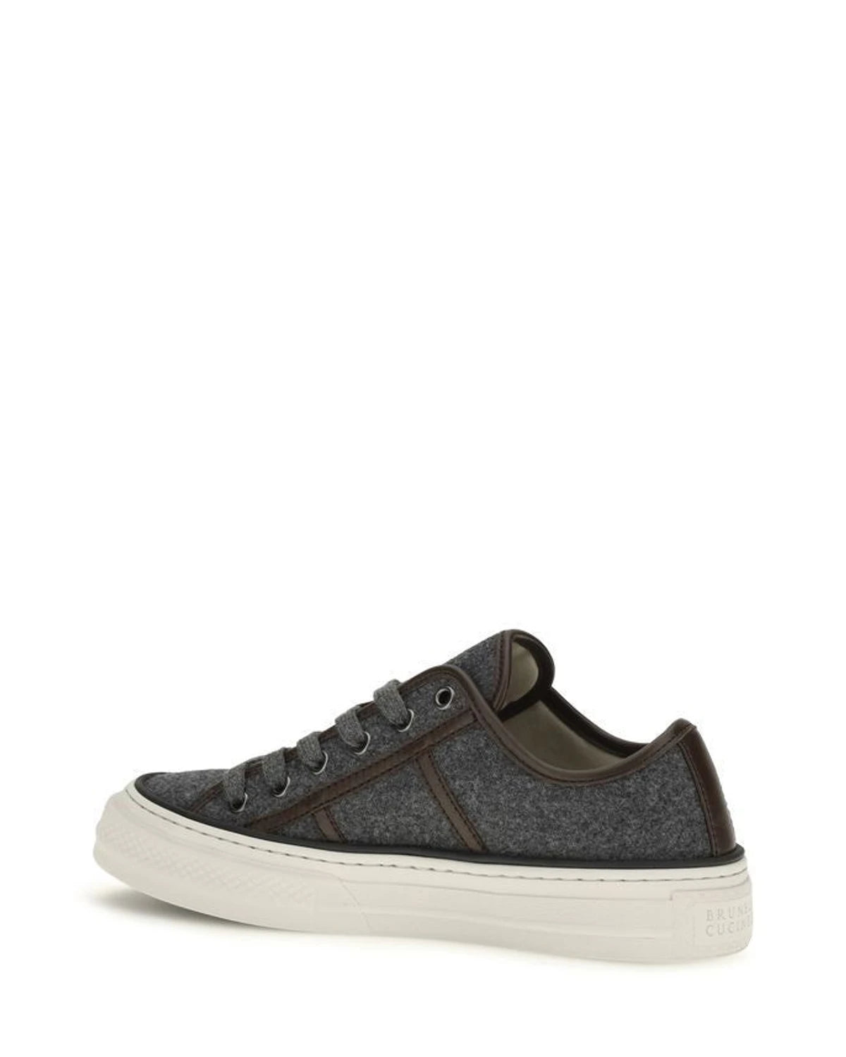 Brunello Cucinelli Sneakers in gray, Suede — view 3