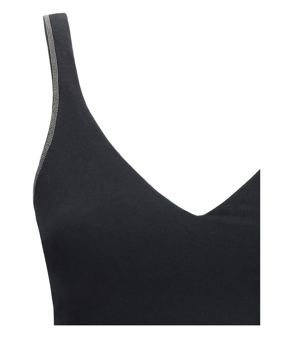 Brunello Cucinelli T-Shirt in black, Cotton — view 3