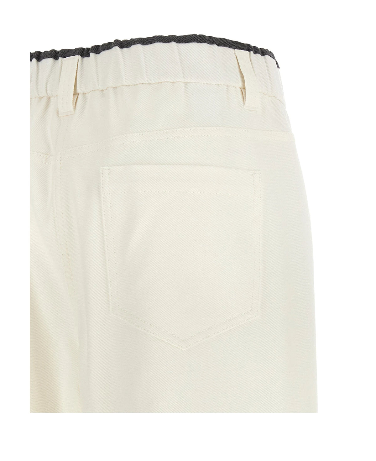 Brunello Cucinelli Trouser in white — view 4