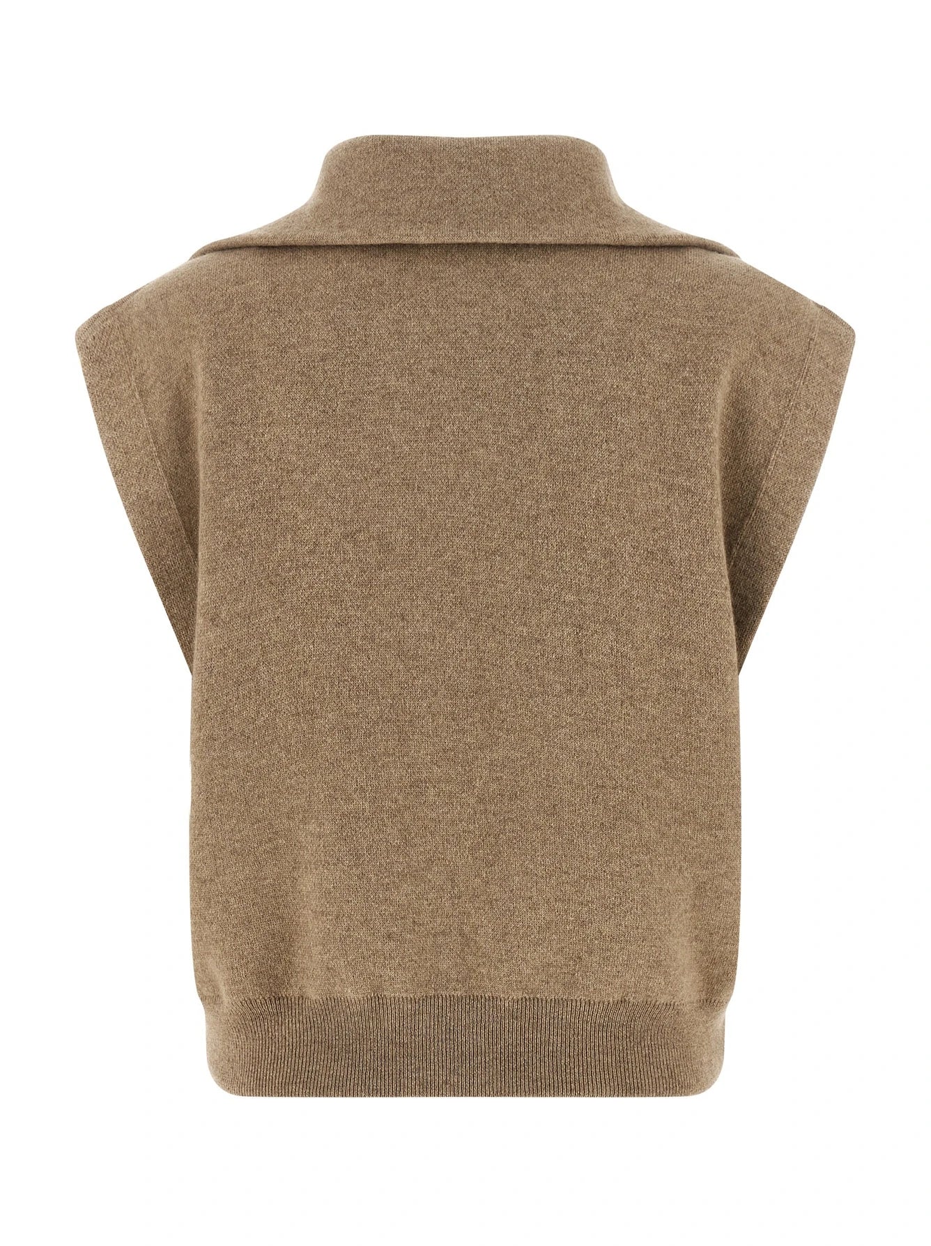 Brunello Cucinelli Vest in beige, Cashmere — view 2