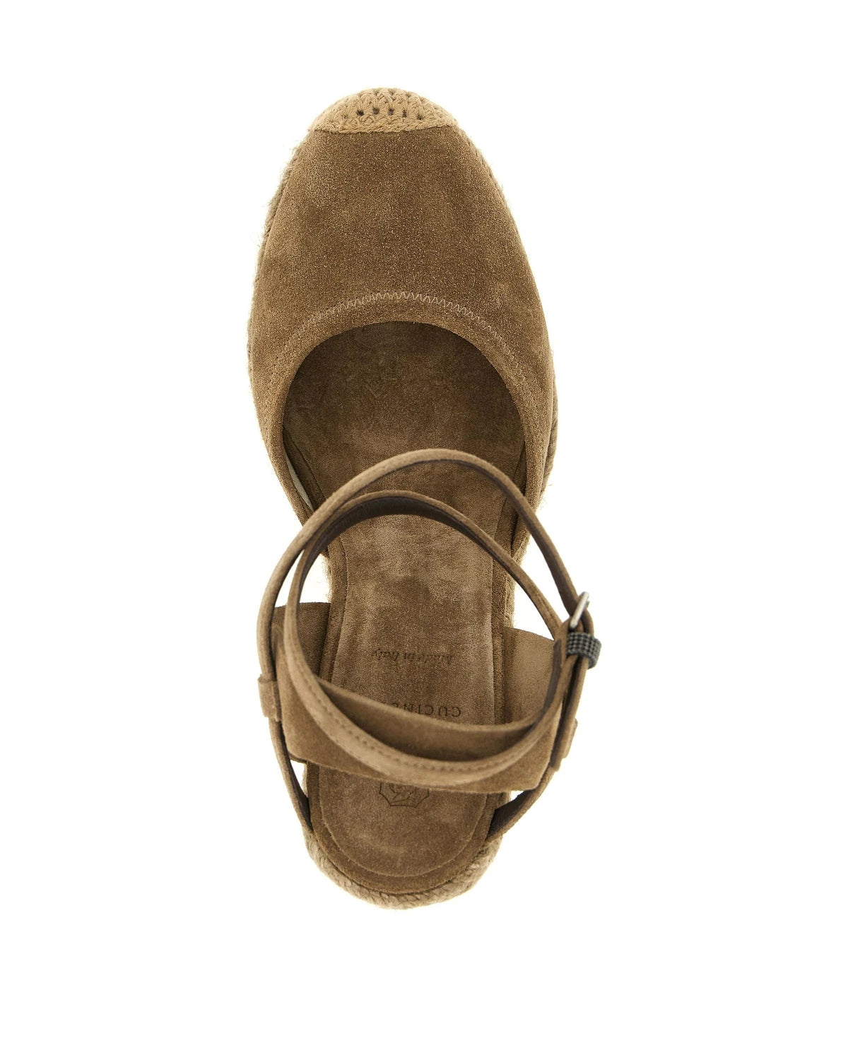 Brunello Cucinelli Wedges in brown, Calfskin Leather — view 4