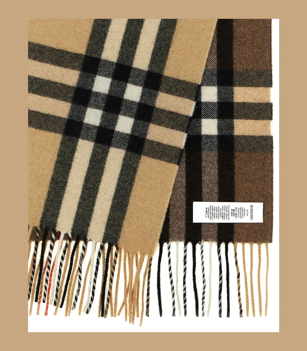Burberry Scarves & Shawl in beige, Cashmere — view 3