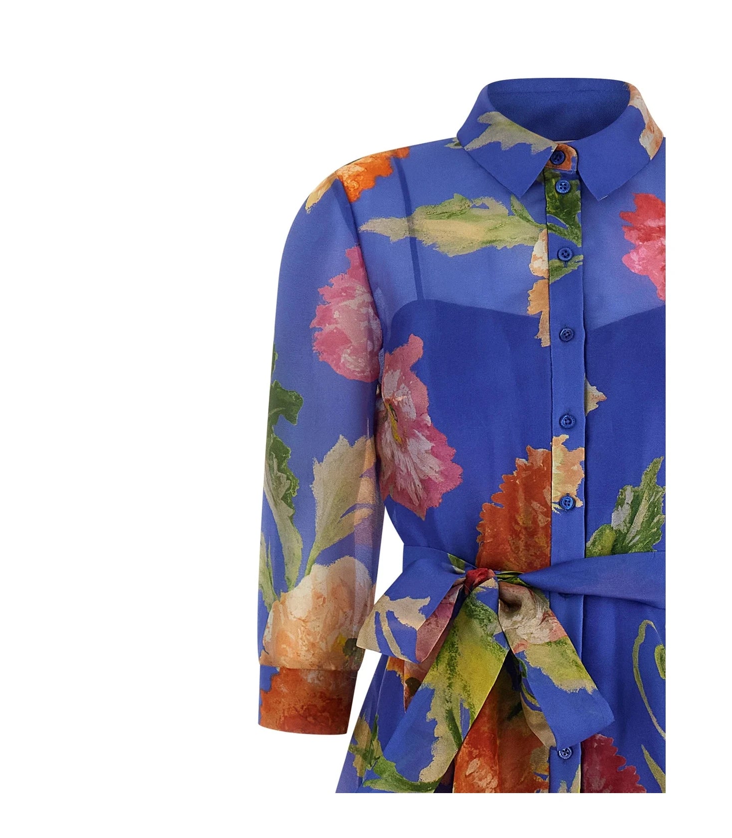 Carolina Herrera Dresse in blue, Silk — view 3