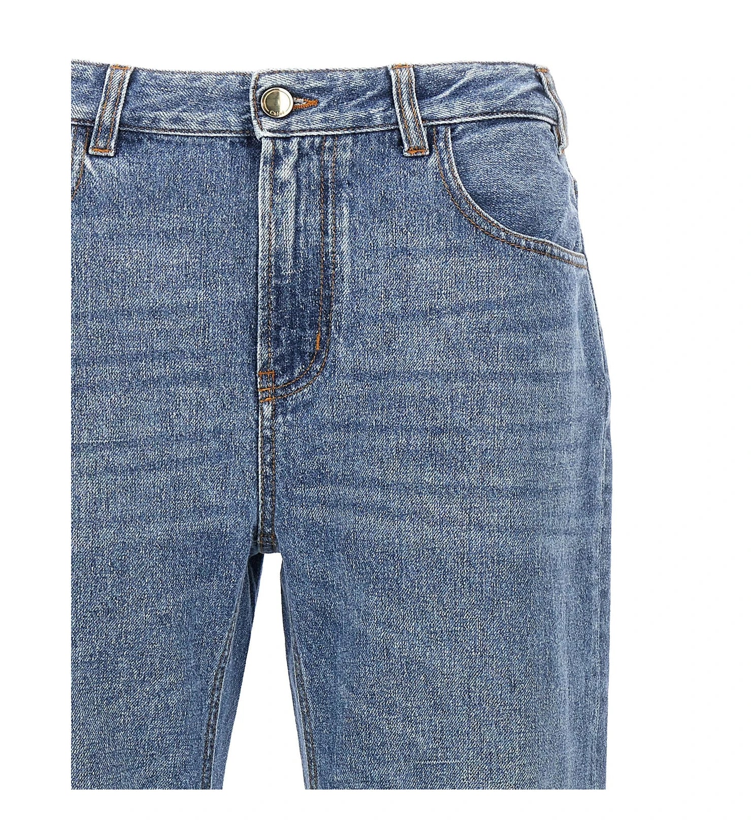 Chloé Jean in blue, Cotton — view 3