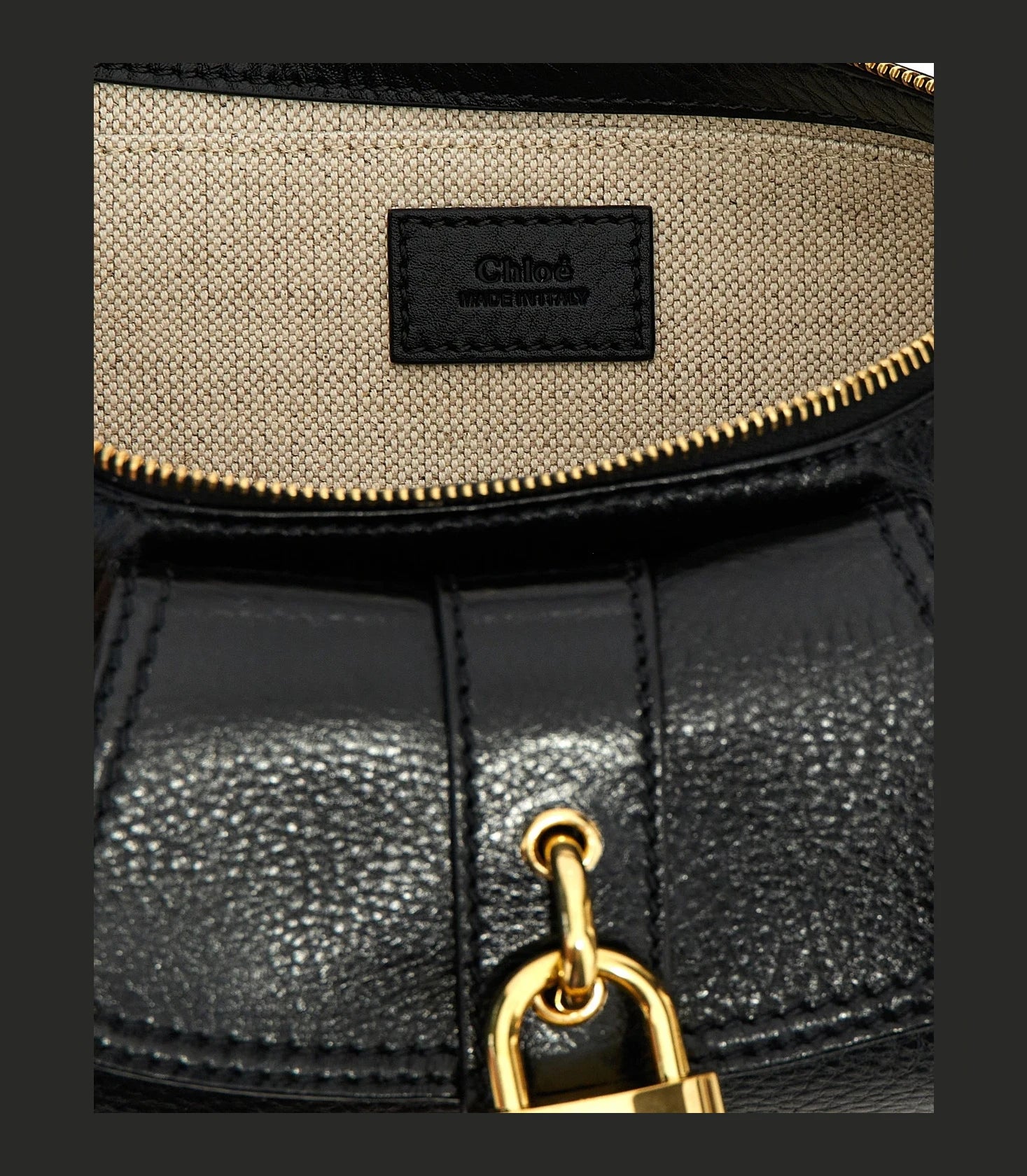 Chloé Shoulder Bag in black, Calfskin Leather — view 4