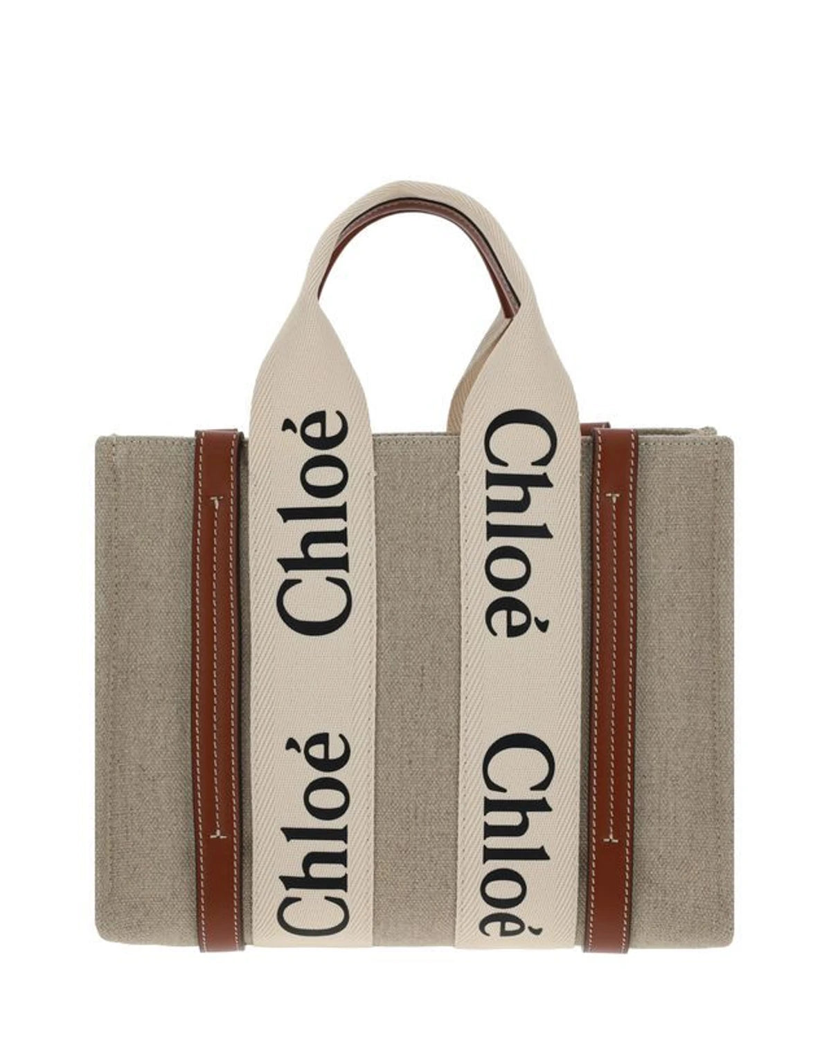 Chloé Tote Bag in brown, Linen