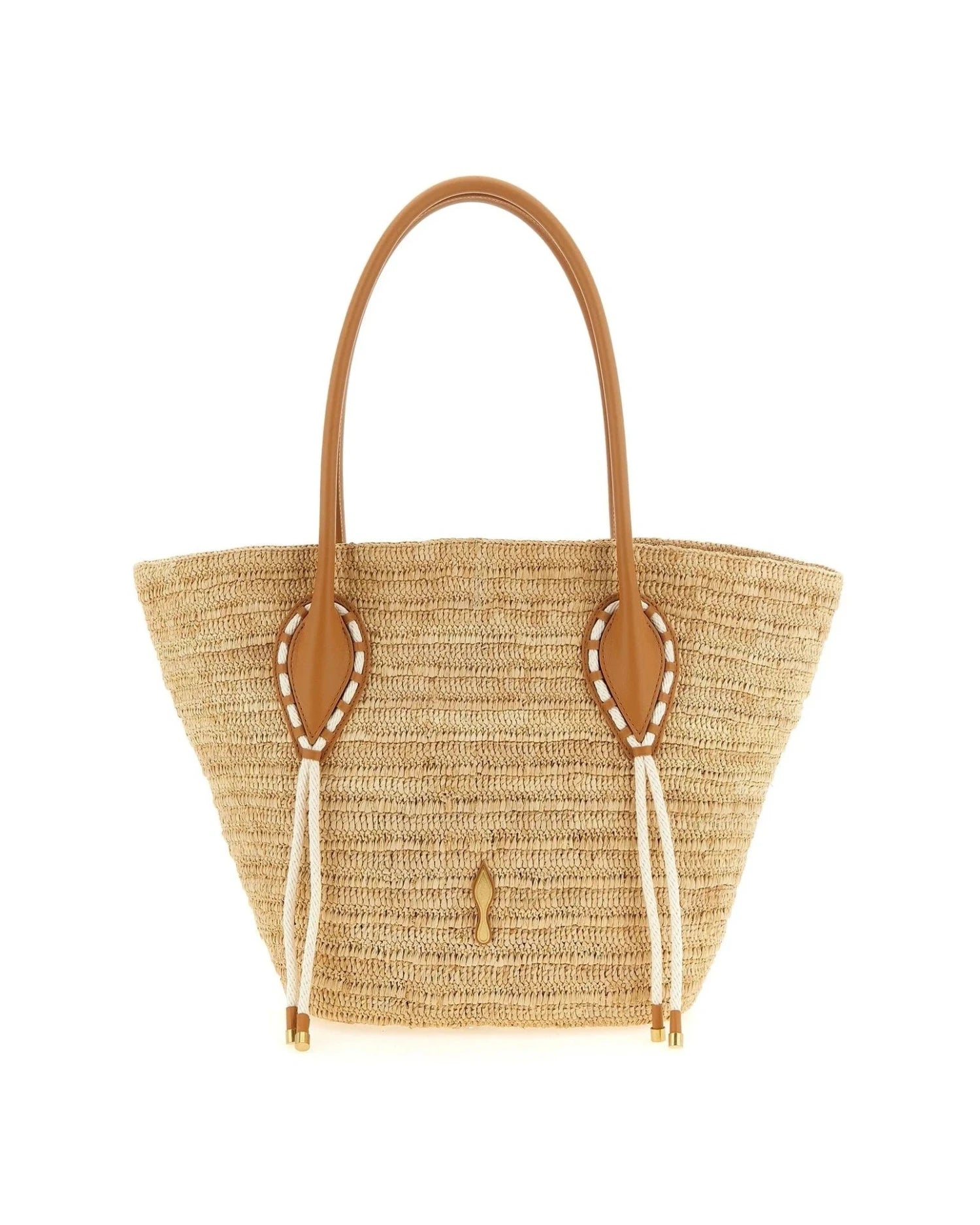 Christian Louboutin Tote Bag in beige, Raffia
