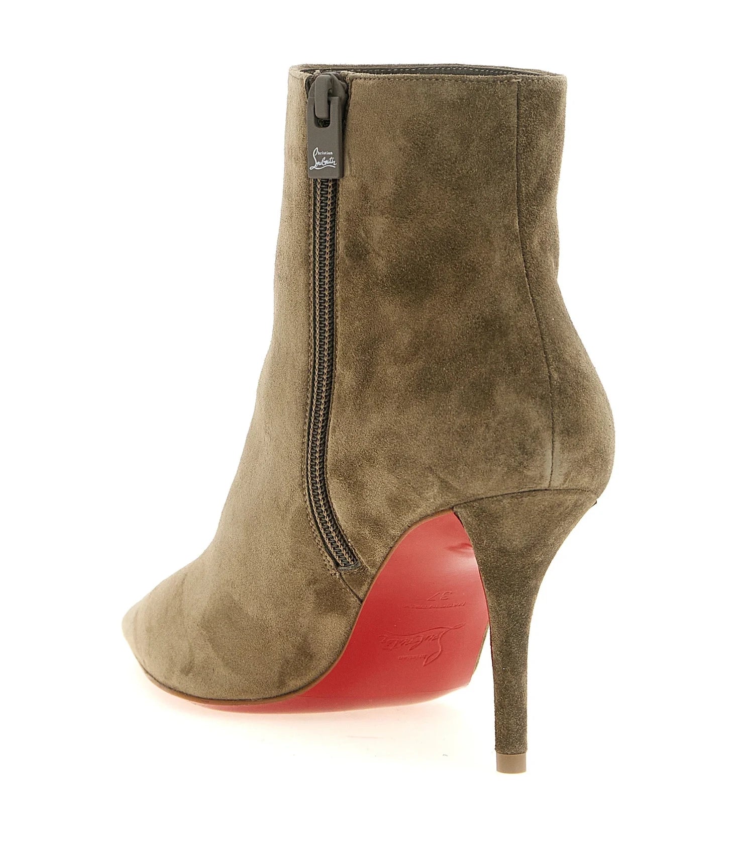 Christian Louboutin Ankle Boots in beige, Calfskin Leather โ view 3