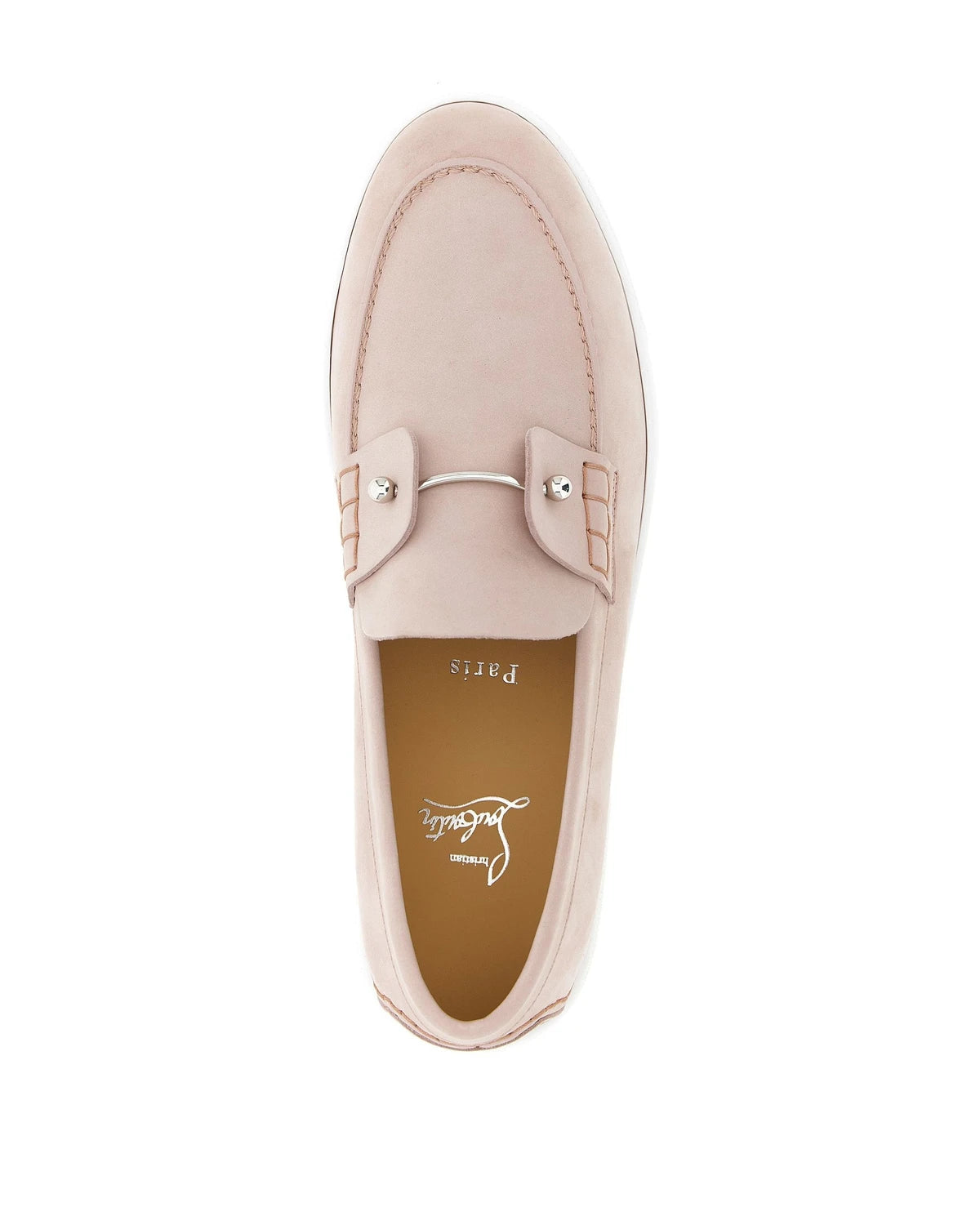 Christian Louboutin Loafers in pink, Calfskin Leather — view 4