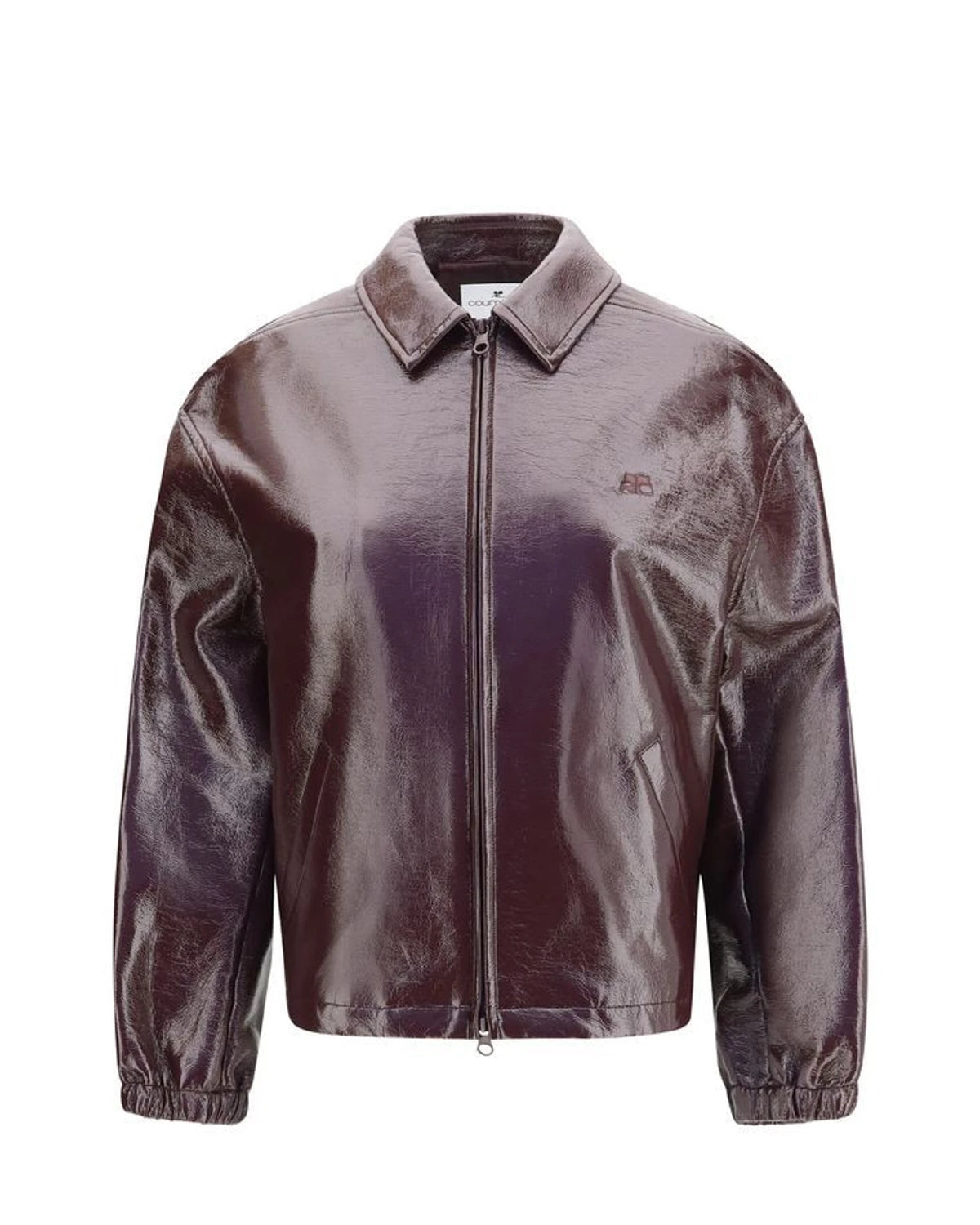 Courrèges Bomber Jacket in red, Cotton